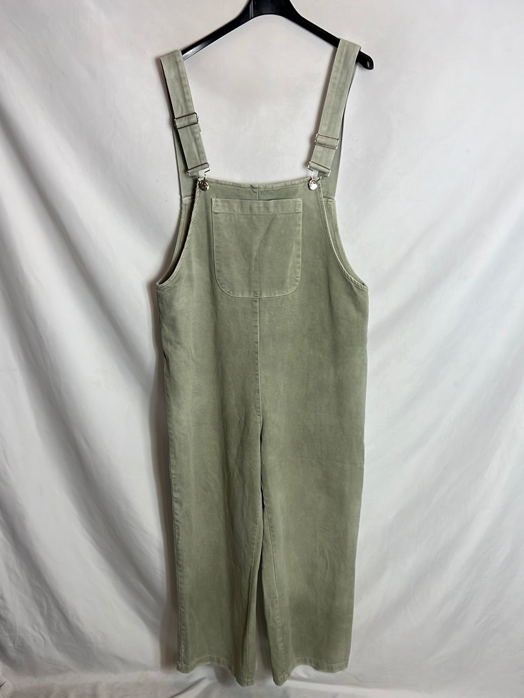 ZARA. Peto verde pata ancha culotte. T M