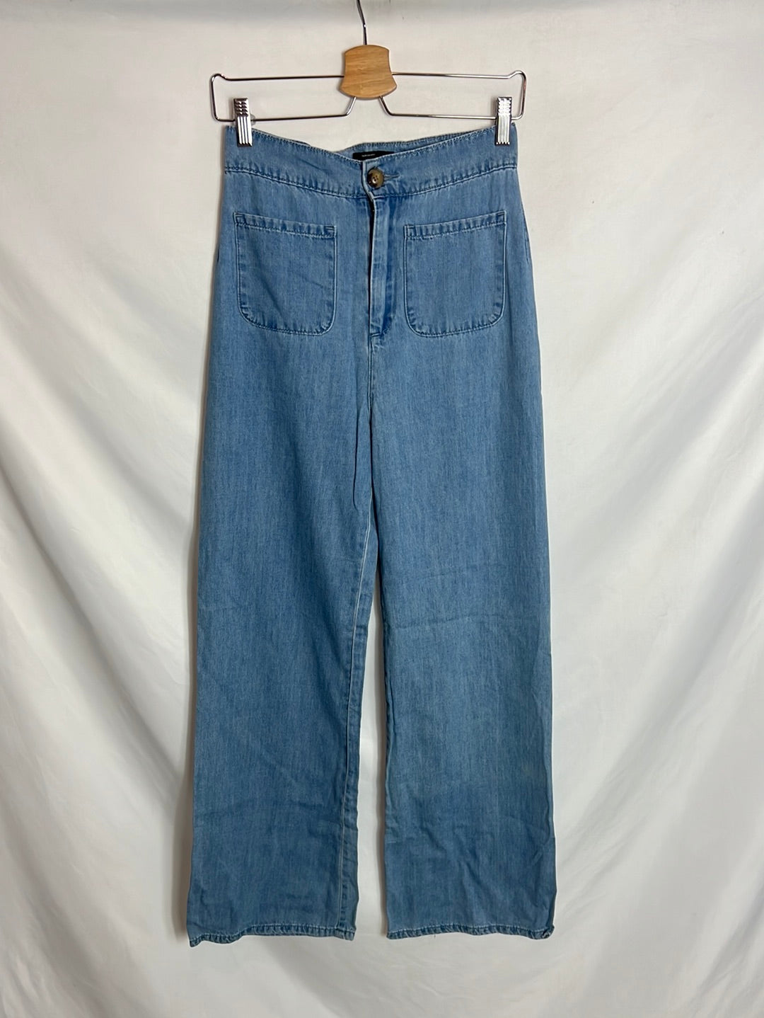 ARTLOVE JEANS. Denim pata ancha bolsillos . T 36