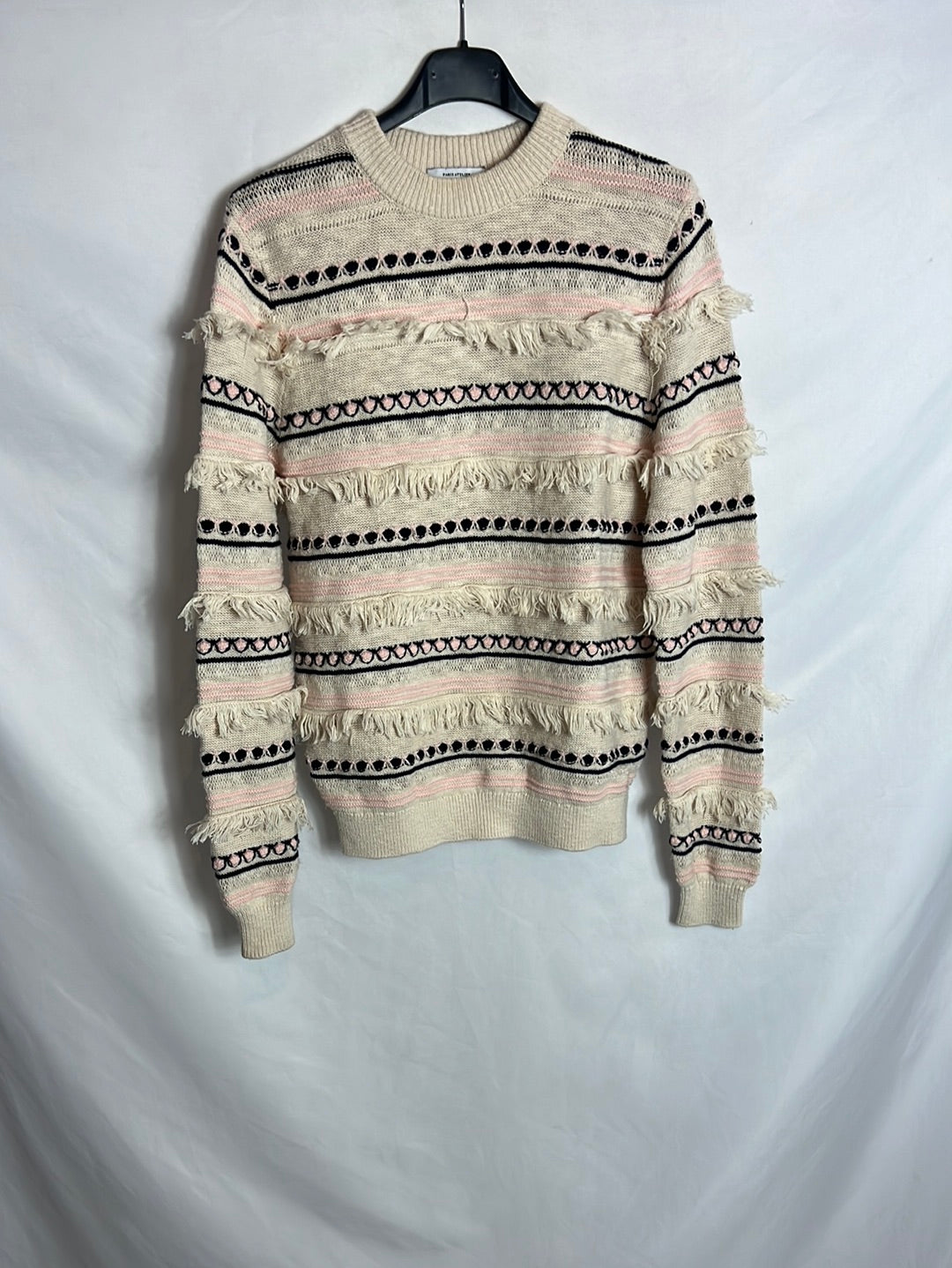 &OTHER STORIES . Jersey beige flecos . T S