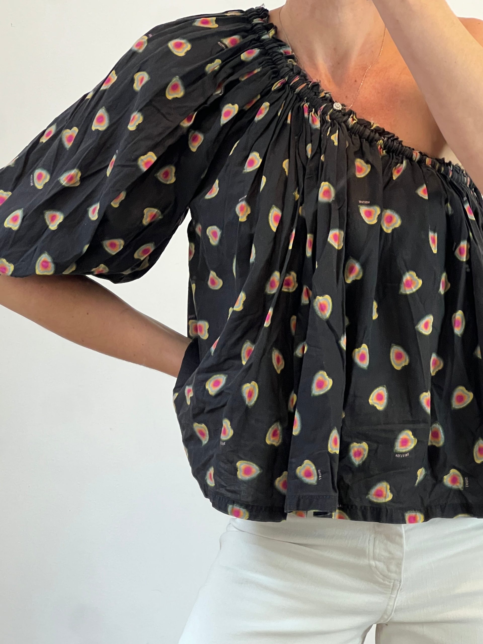 ZADIG&VOLTAIRE. Top estampado asimétrico T.xs