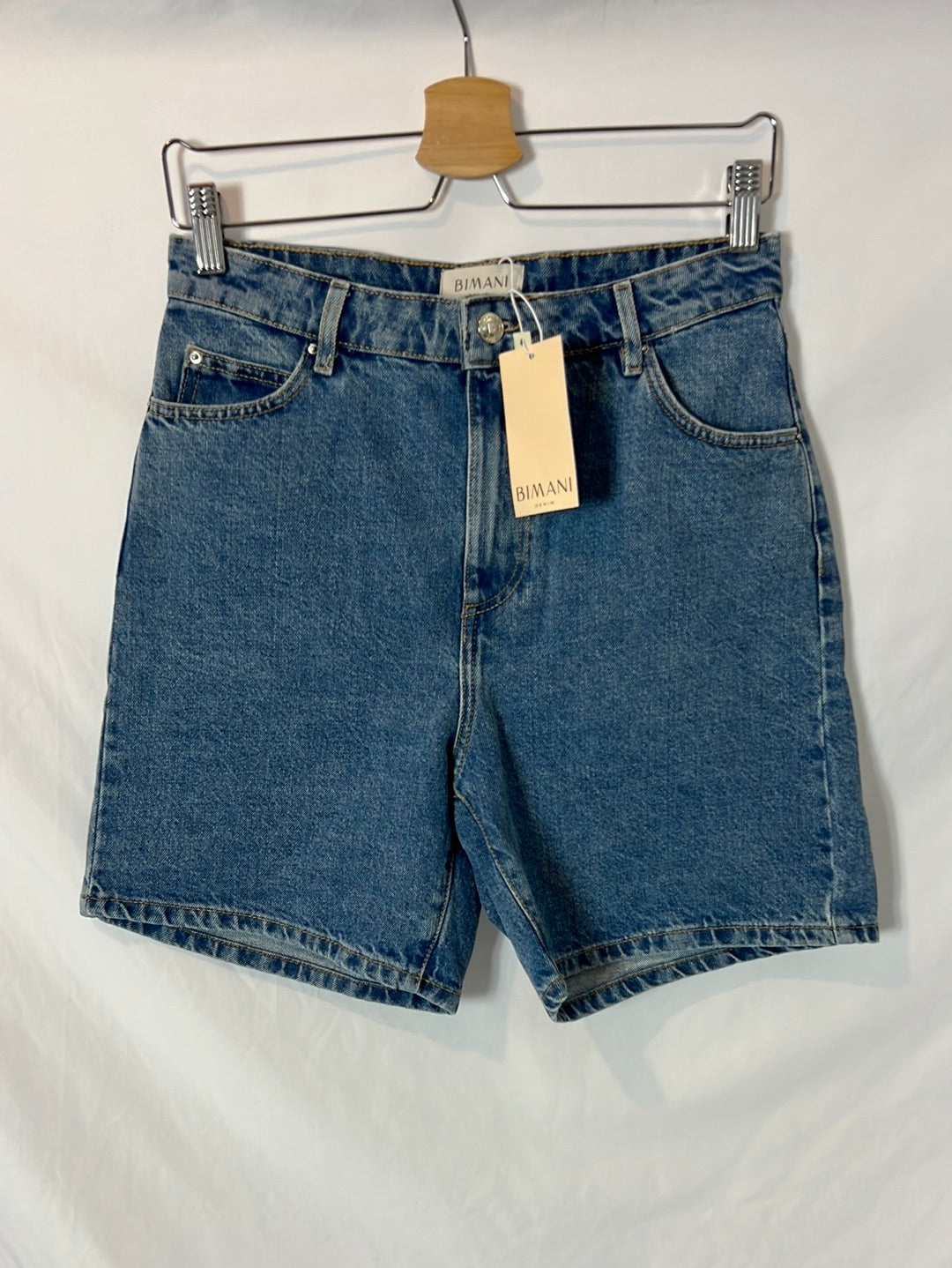 BIMANI. Pantalón corto denim T.38