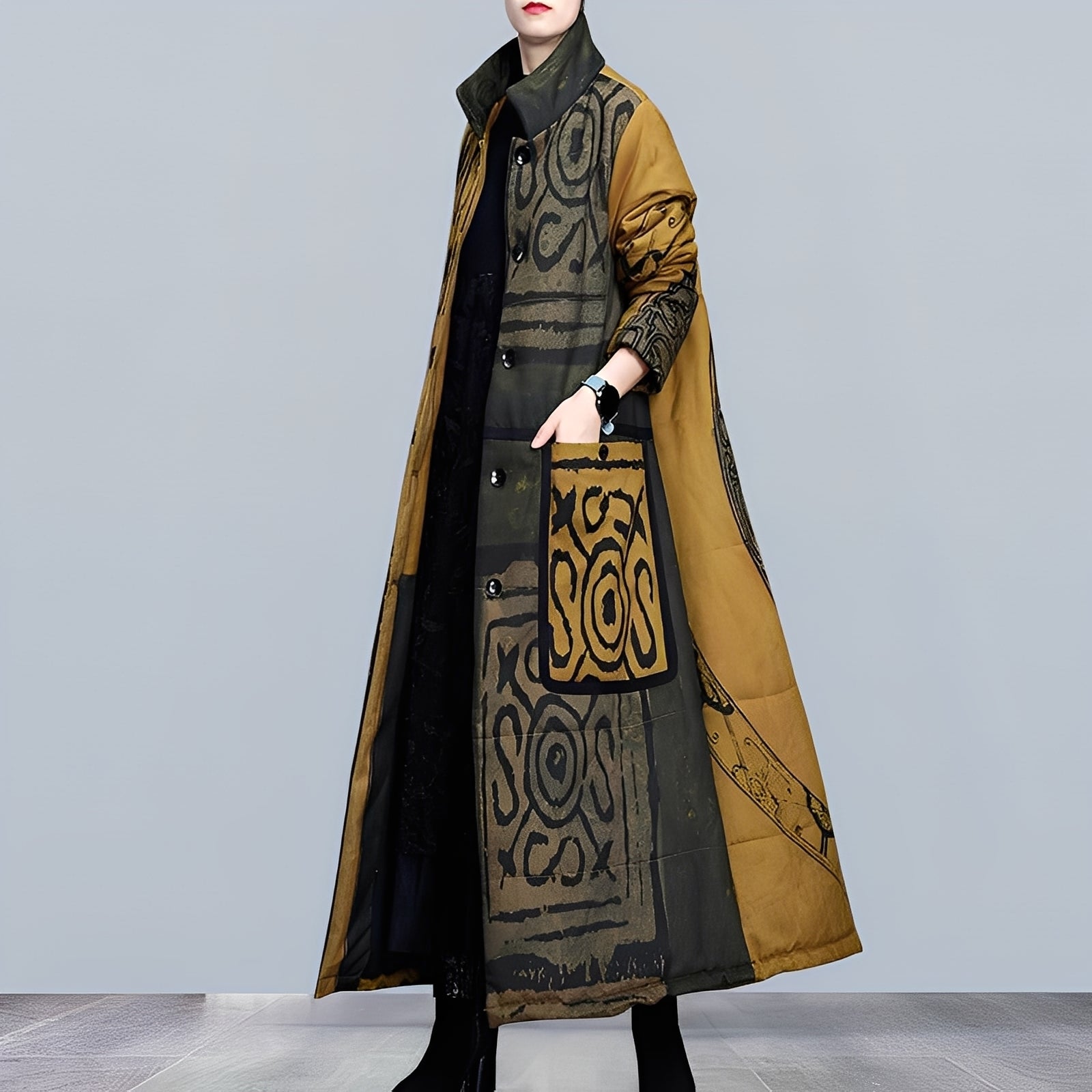 Ashlie - Parka casual con cuello alto para mujeres