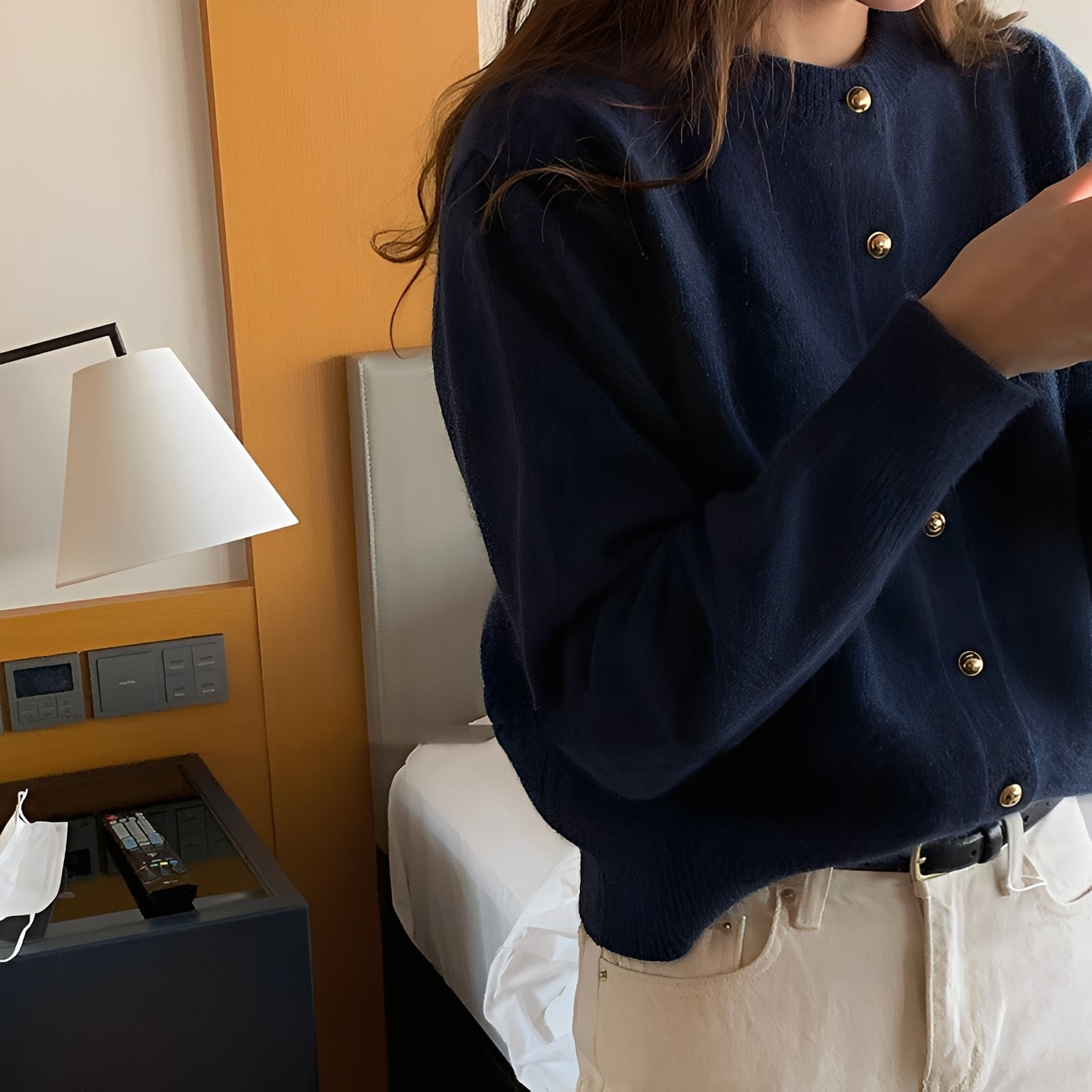 Merla - Suéter suelto con cuello redondo para mujeres