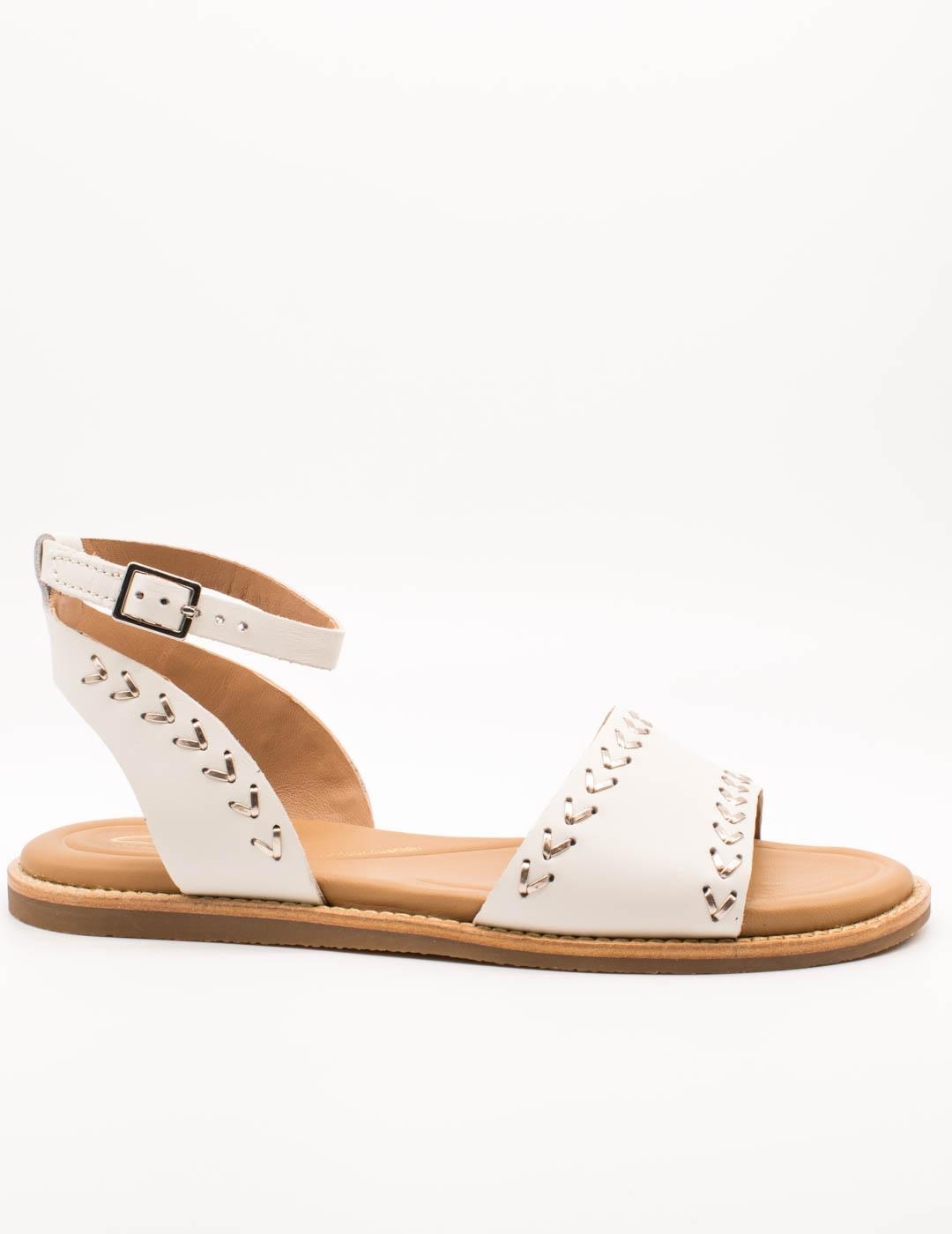 Sandalia Clarks Maritime May Off White de Mujer