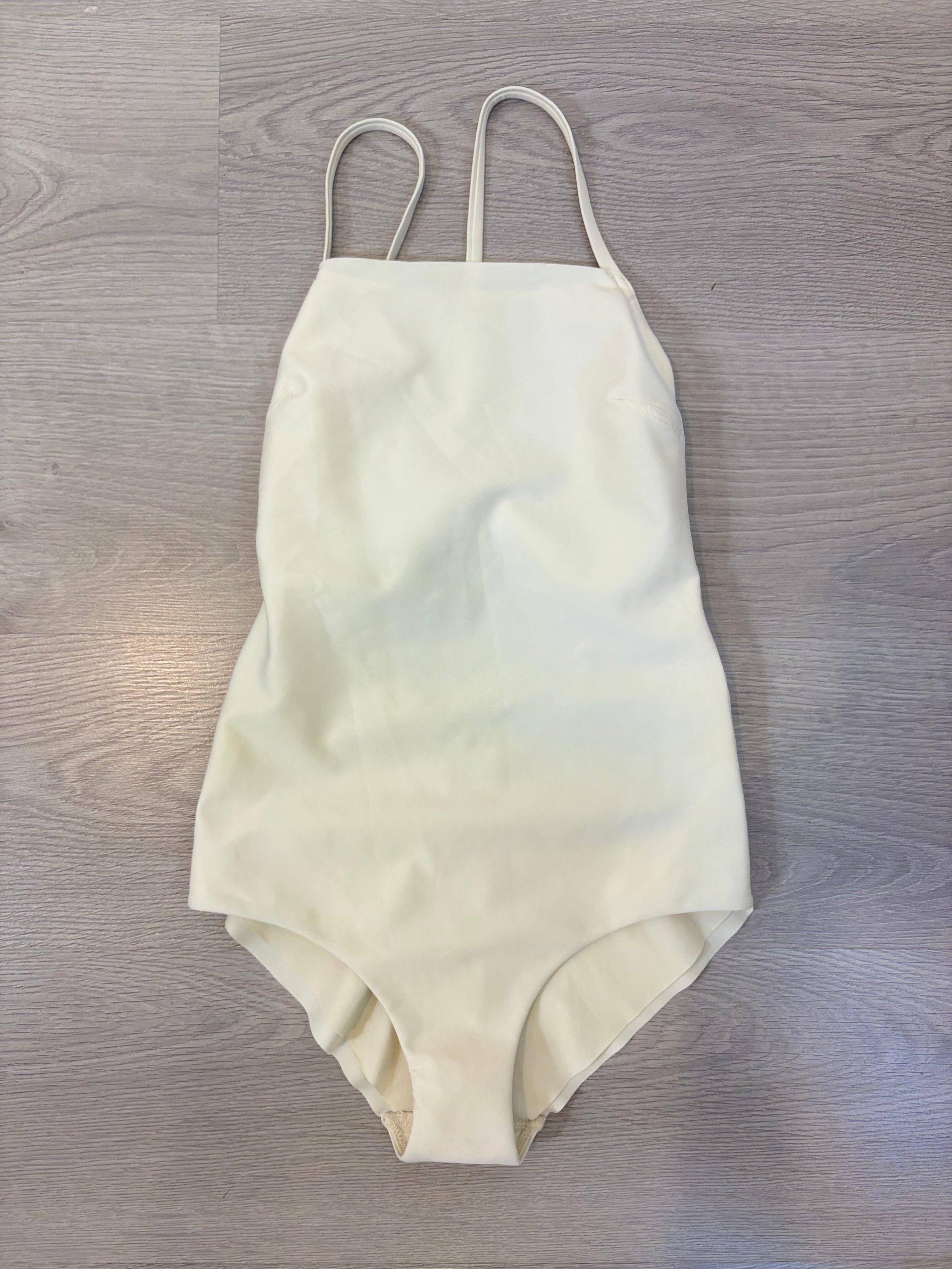 LEJABY WAVE. Bañador color crudo halter. T S