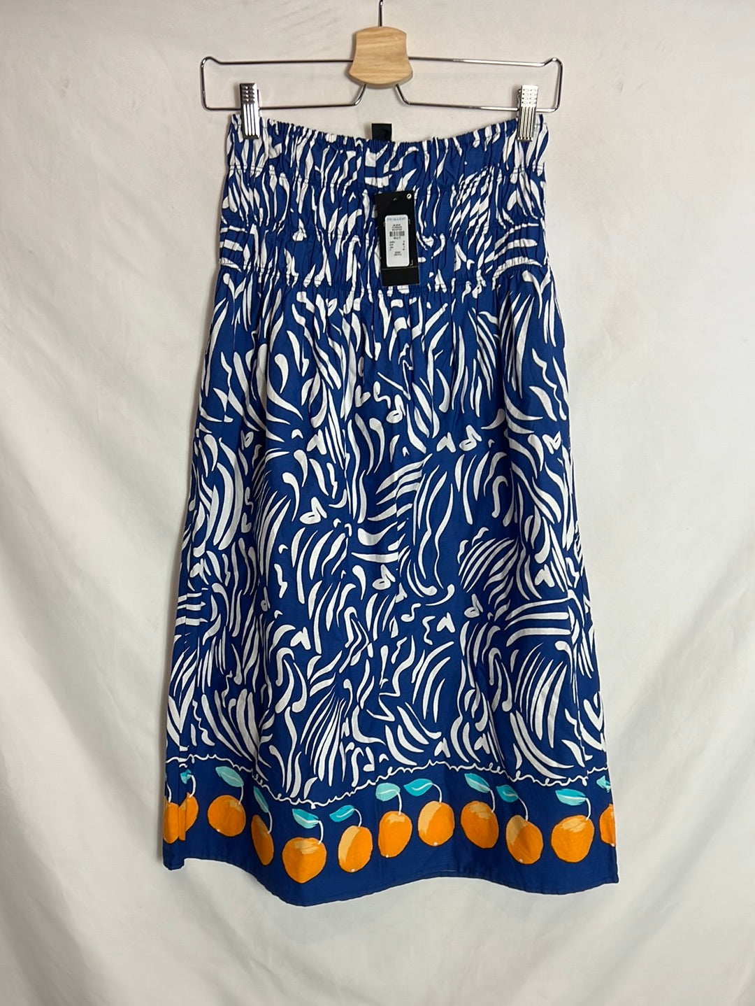 PRIMARK. Falda/vestido azul estampado. T 36