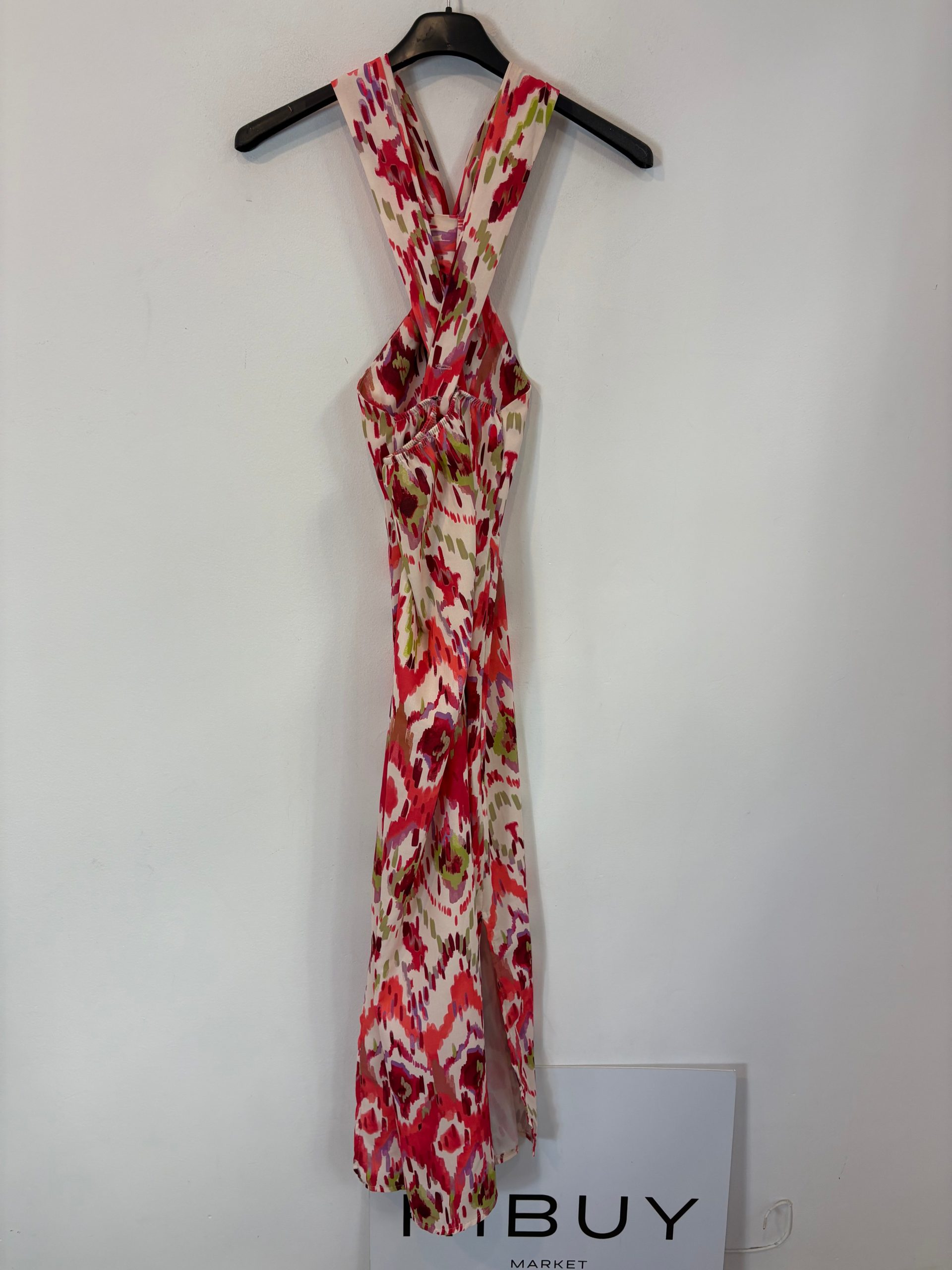 CARLOTA&CO. Vestido midi estampado detalle escote. T S/M