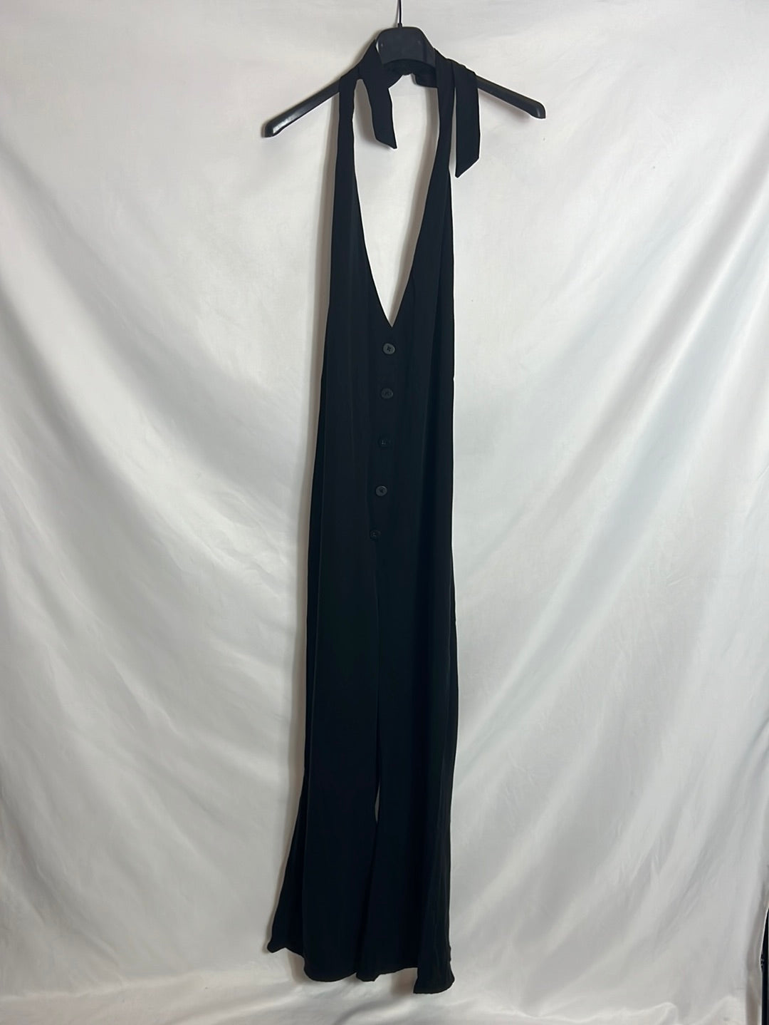 ZARA. Mono negro atado al cuello. T S