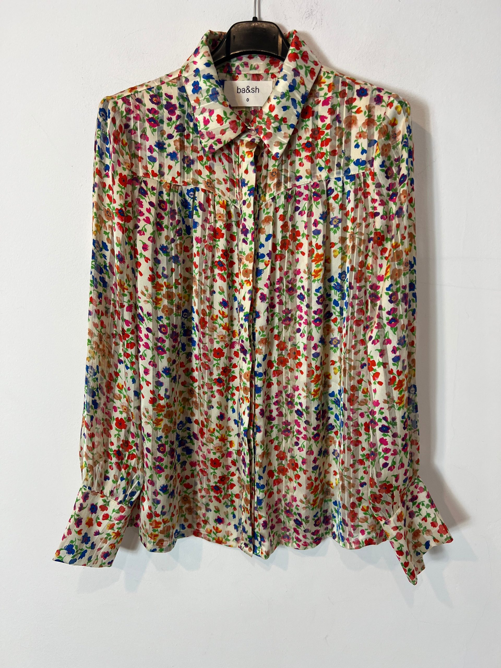 BA&SH. Blusa fluida flores T.0(xs)