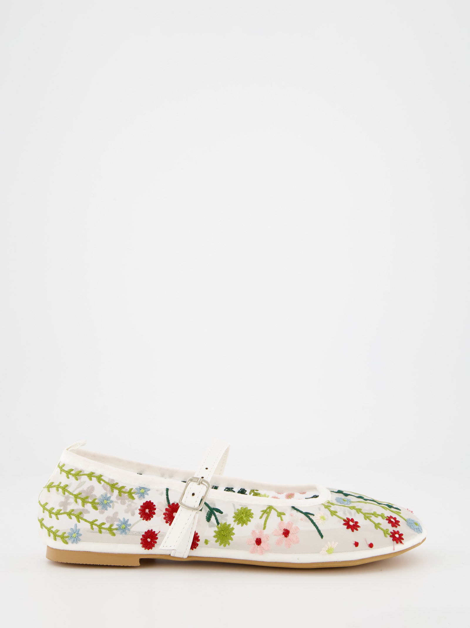 Bailarinas planas mesh con bordados - Elah