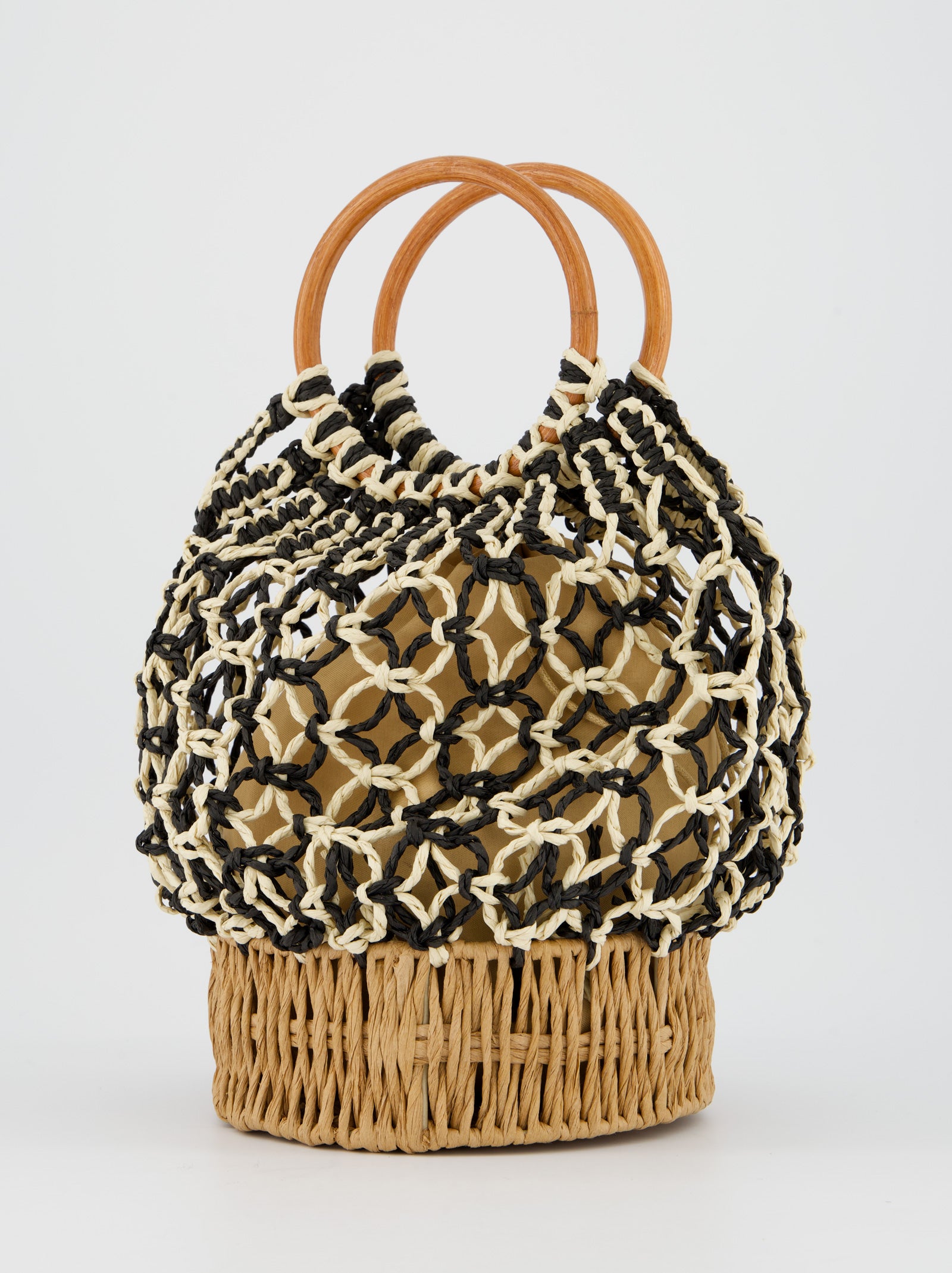 Bolso cesta de rafia - Elka