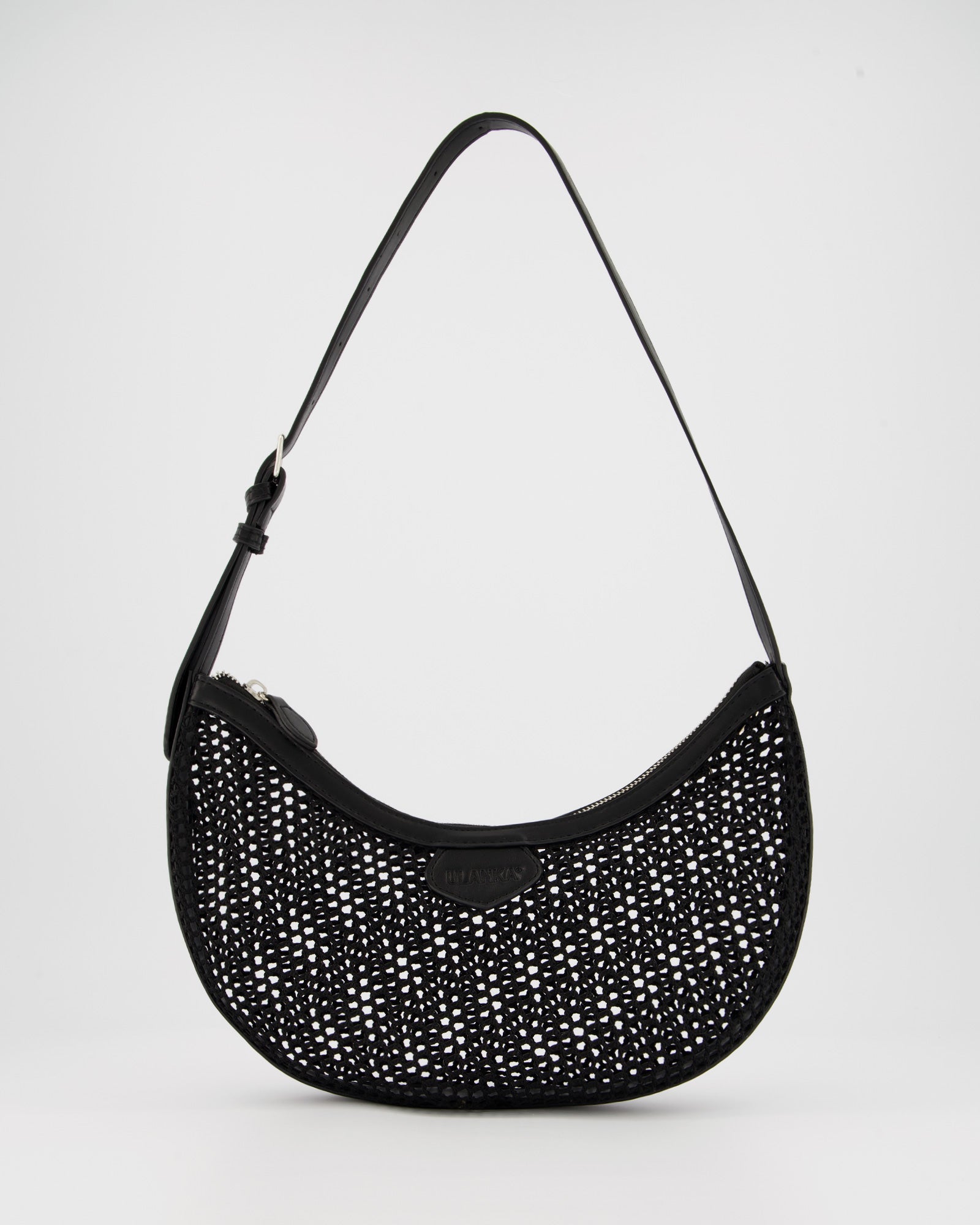 Bolso de hombro mesh negro - Lary