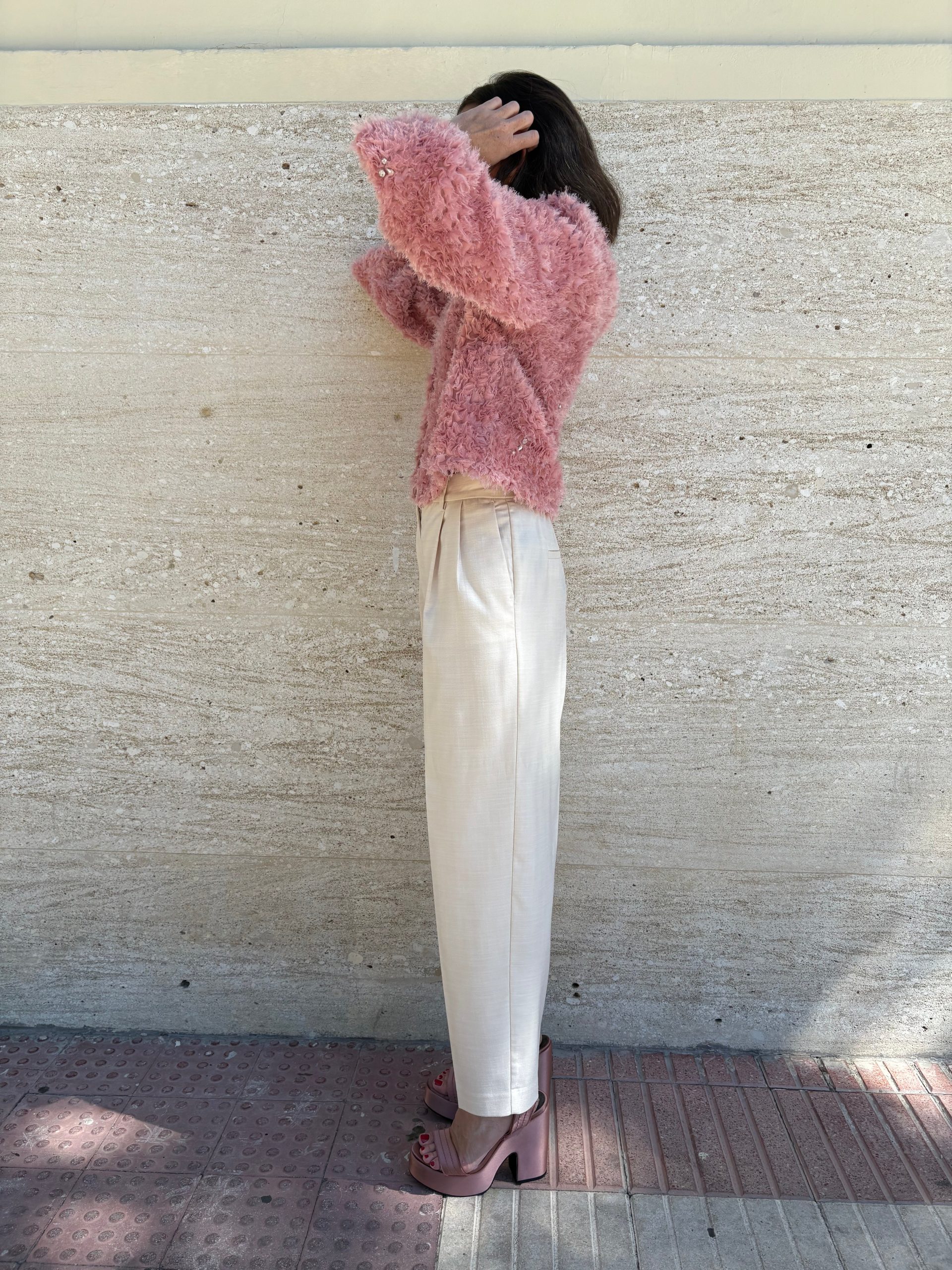 ZARA. Chaqueta estructura abalorios. T S