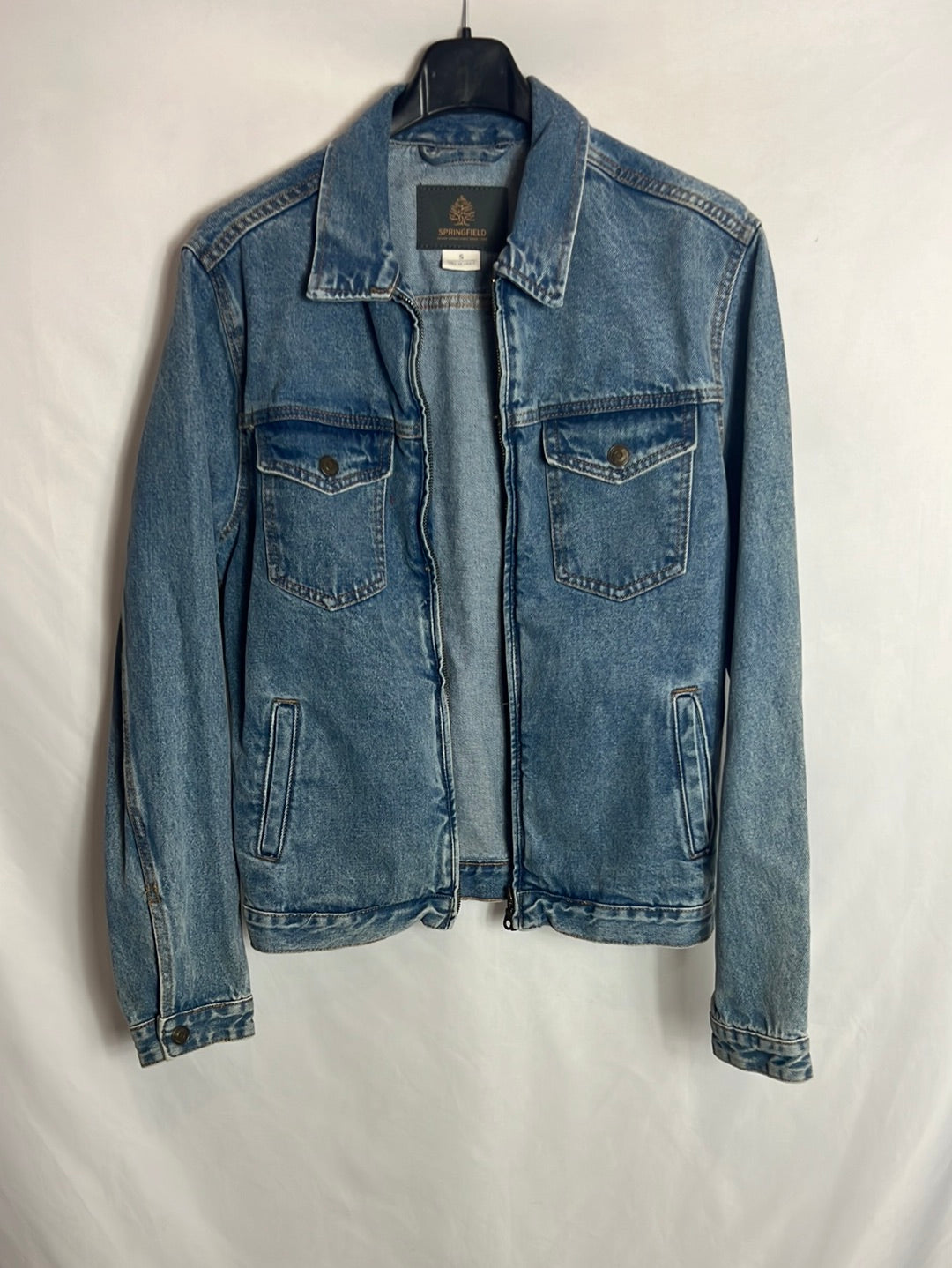 SPRINGFIELD . Cazadora vaquera cremallera. T S