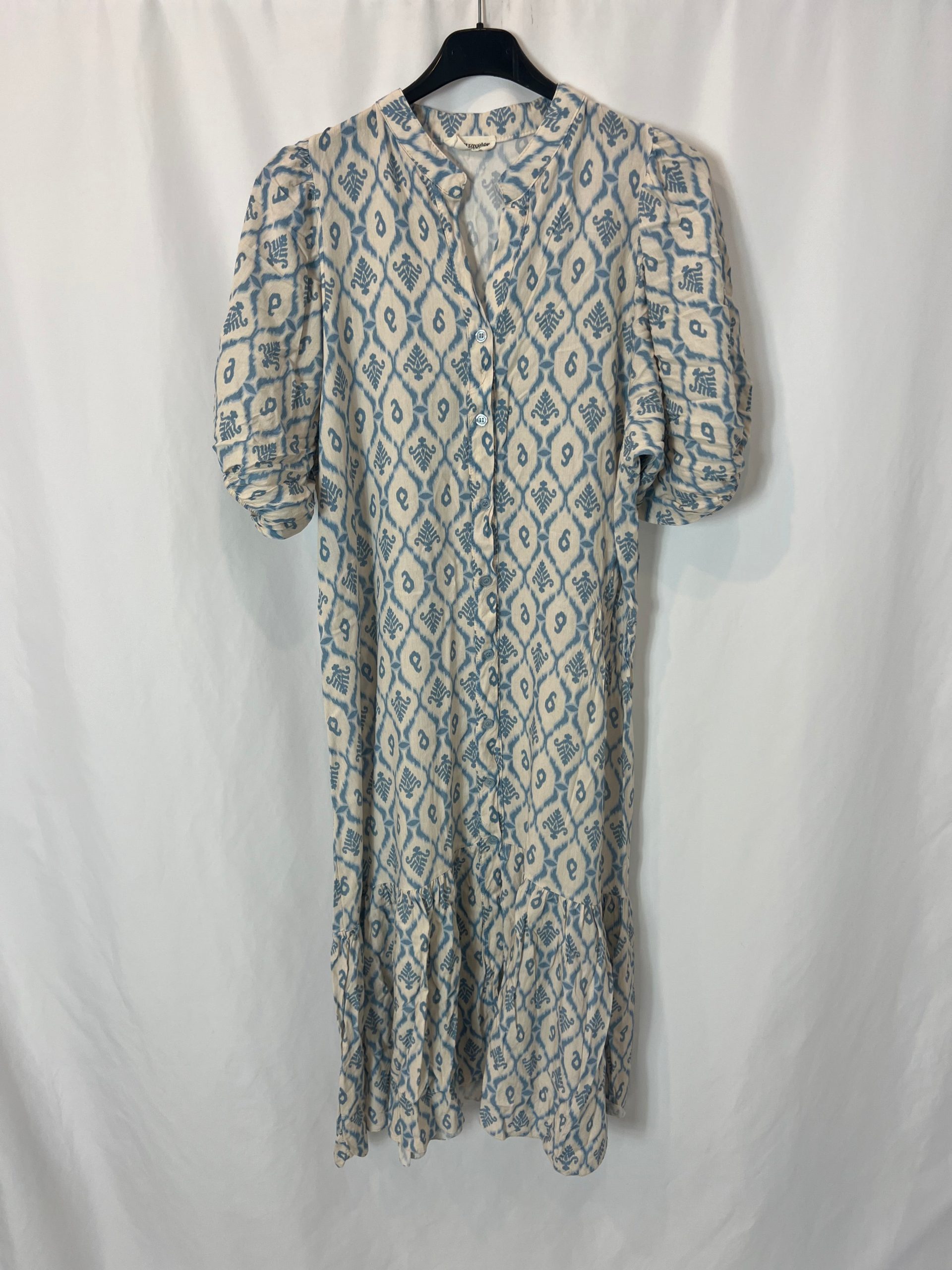 MINDTRAVELER. Vestido midi estampido azules. T U (M)