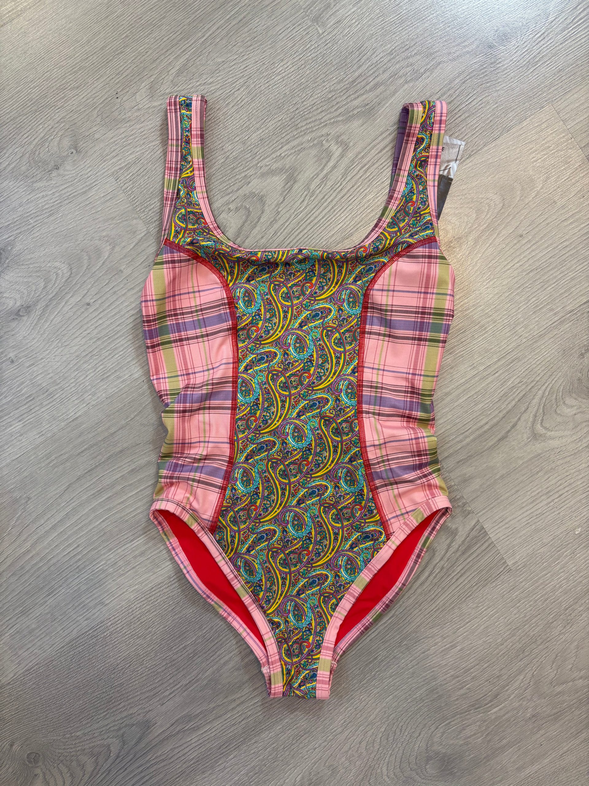 OTRAS. Bañador reversible rojos. T S