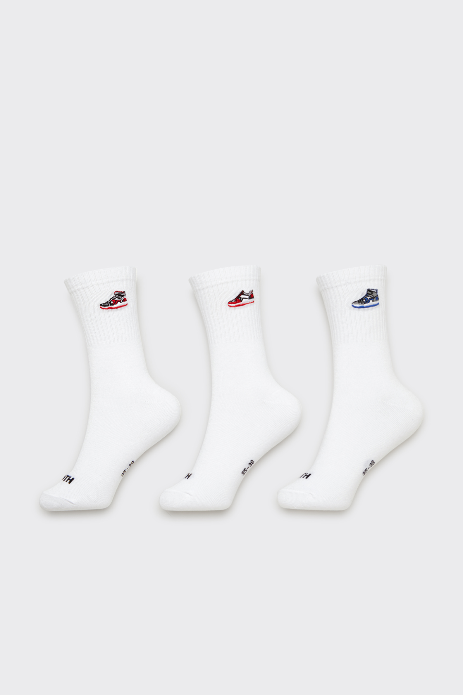 CALCETINES LARGOS Tenth BORDADO NIÑO PACK DE 3