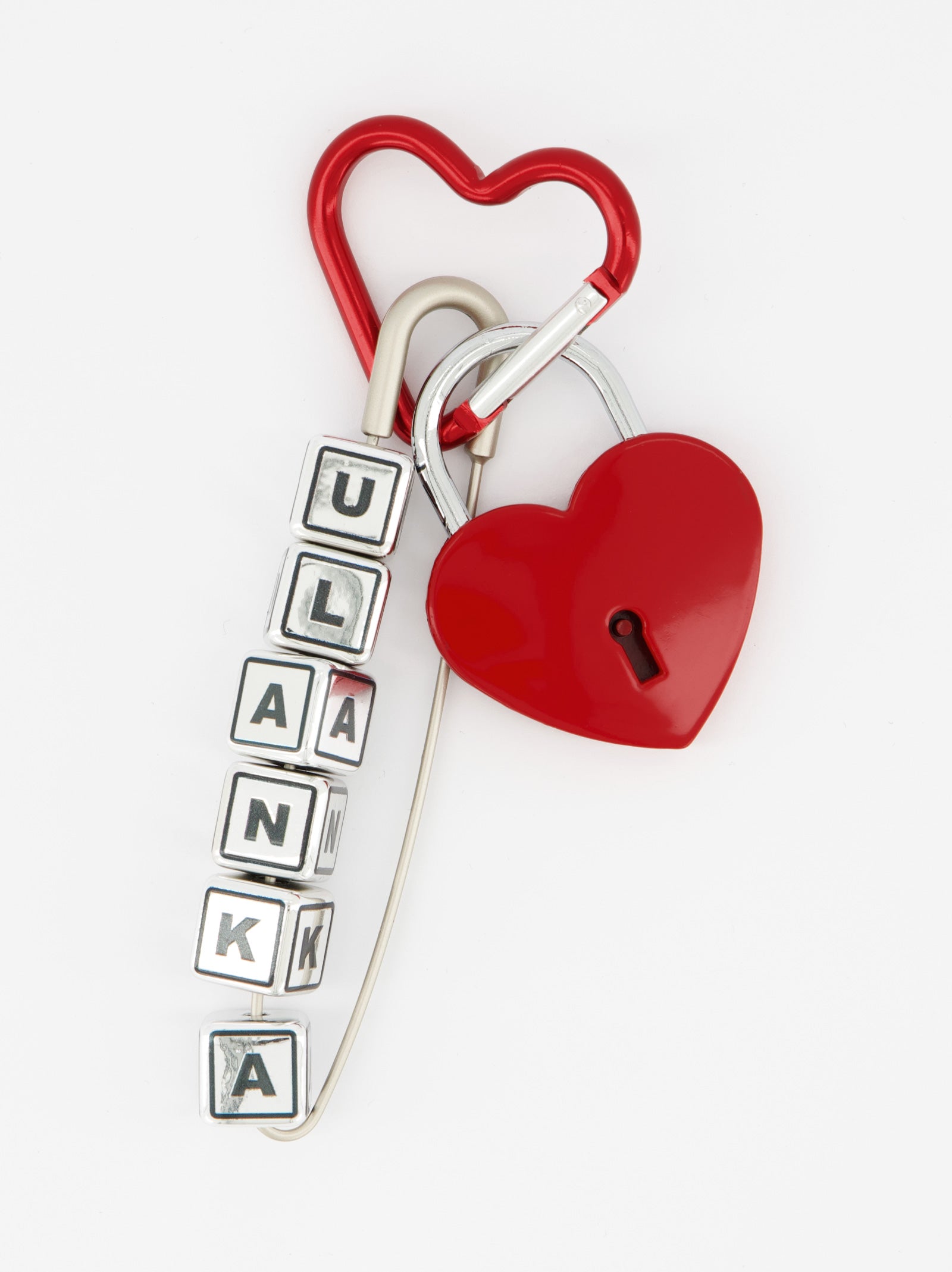 Charm candado con forma de corazón - Cherry