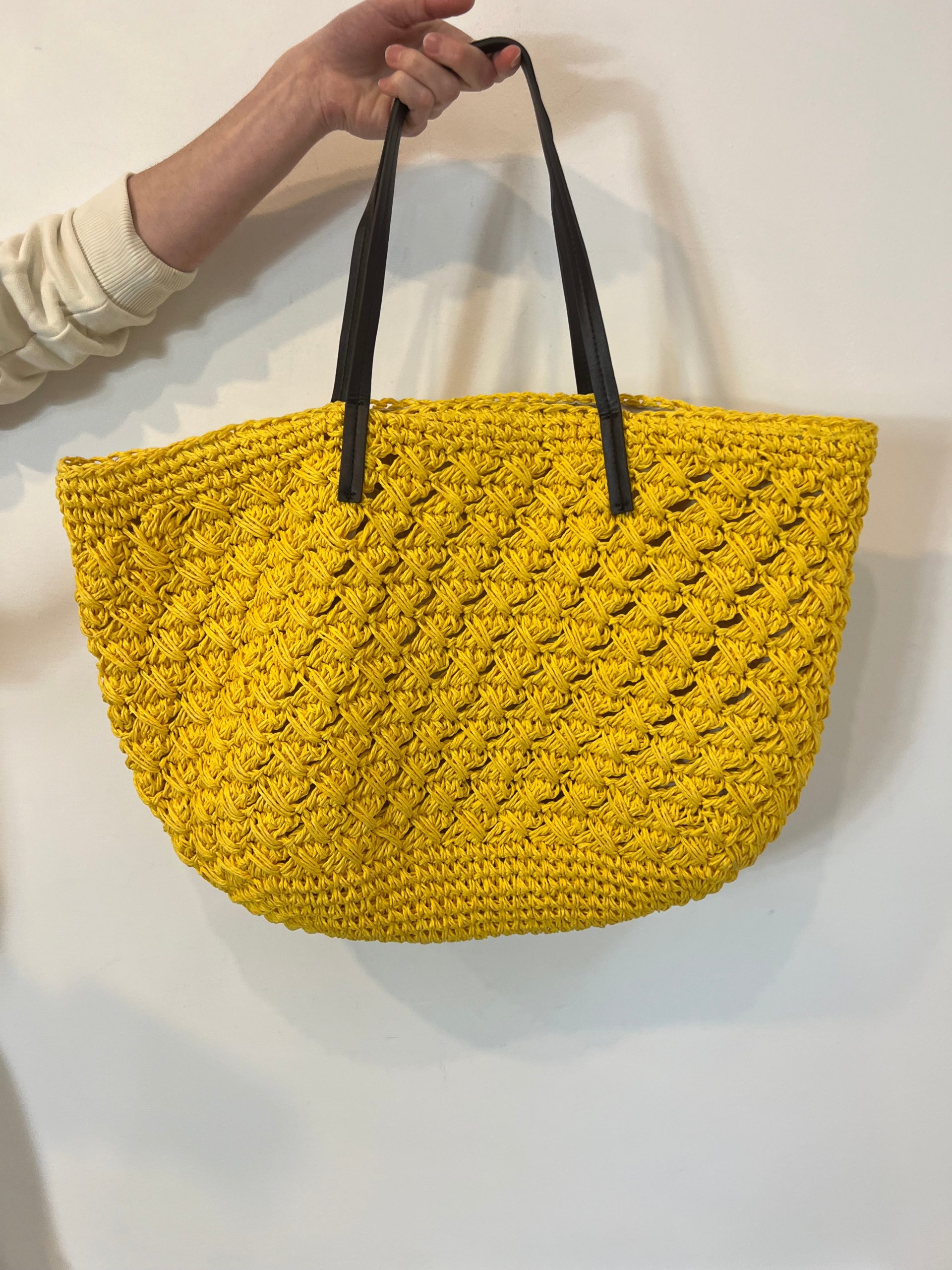 PURIFICACION GARCIA. Bolso grande doble textura