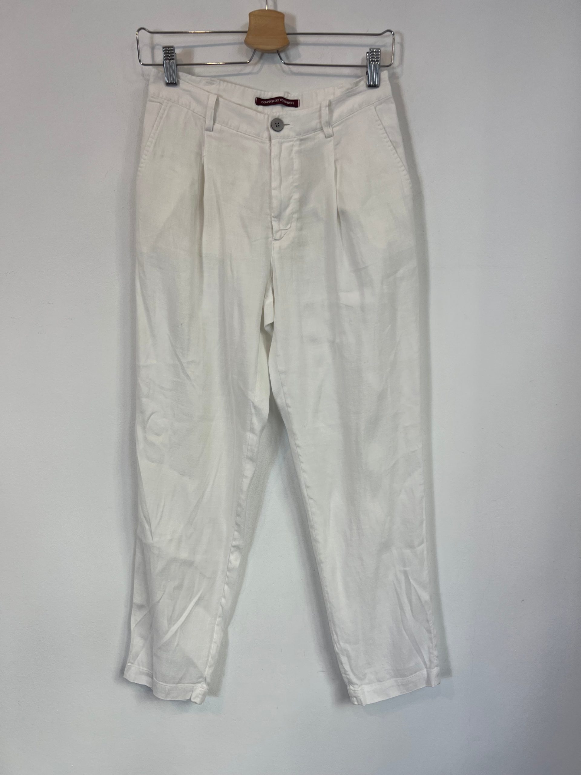 COMPTOIR DES COTONNIERS. Pantalón blanco con lino. T XS