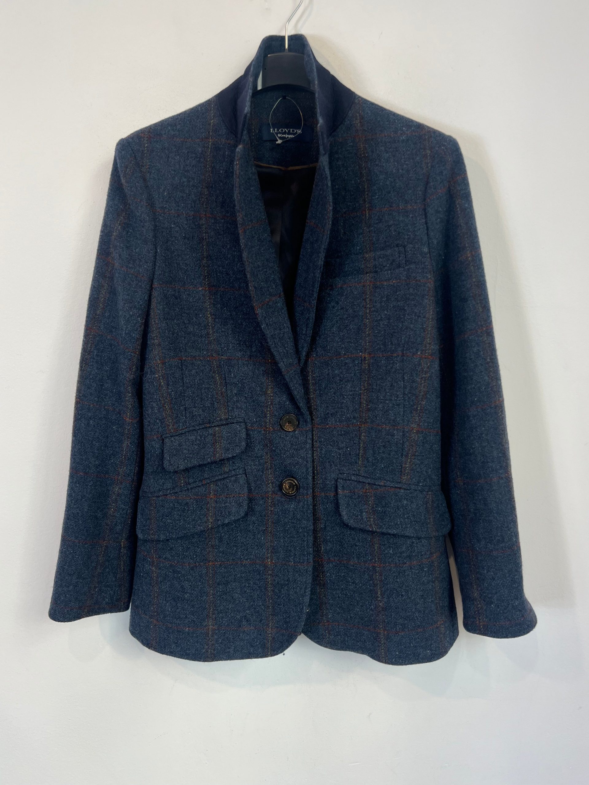 LLOYD'S. Blazer azul cuadros T.xs