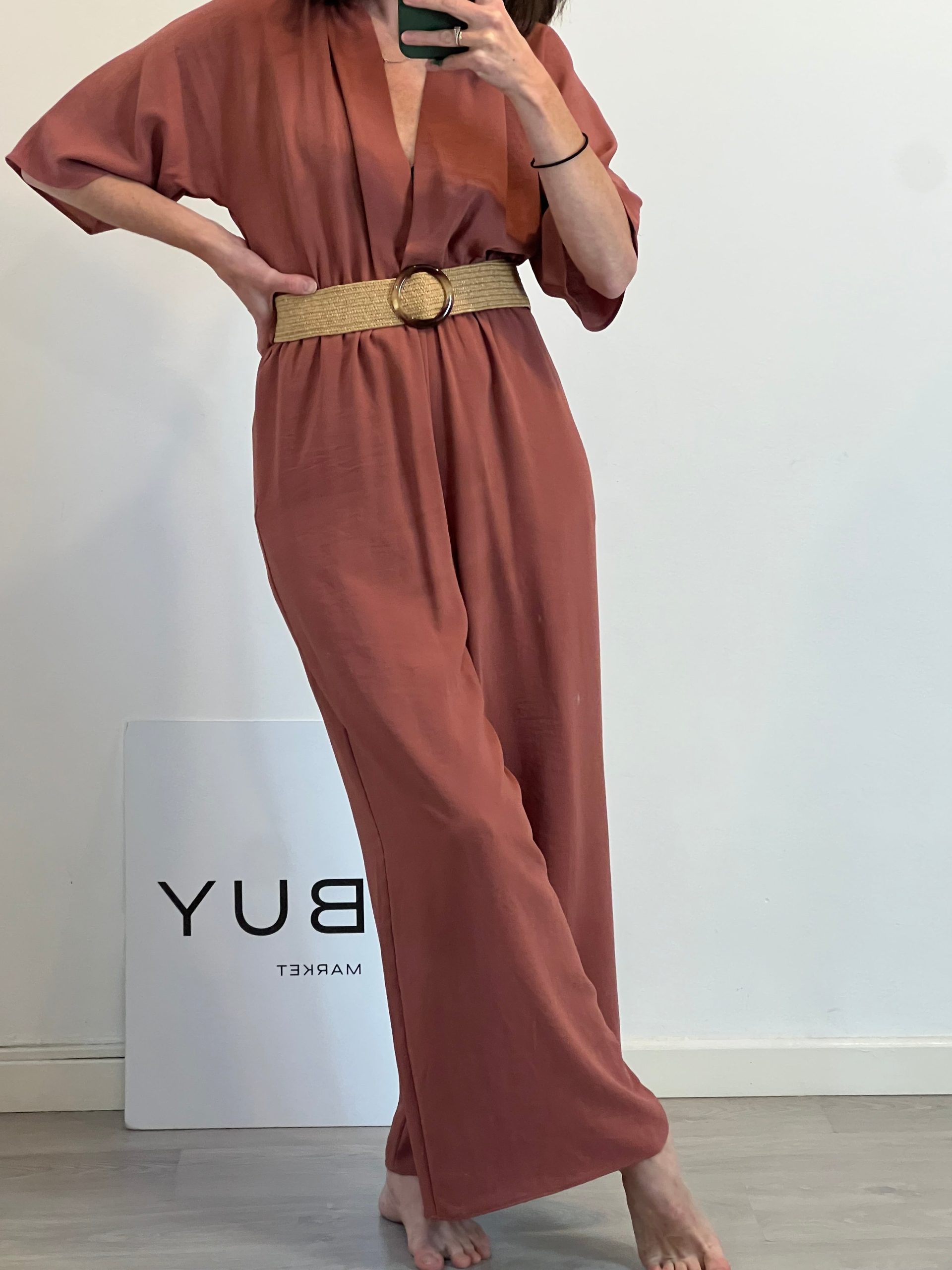 ZARA. Mono largo fluido. T XS