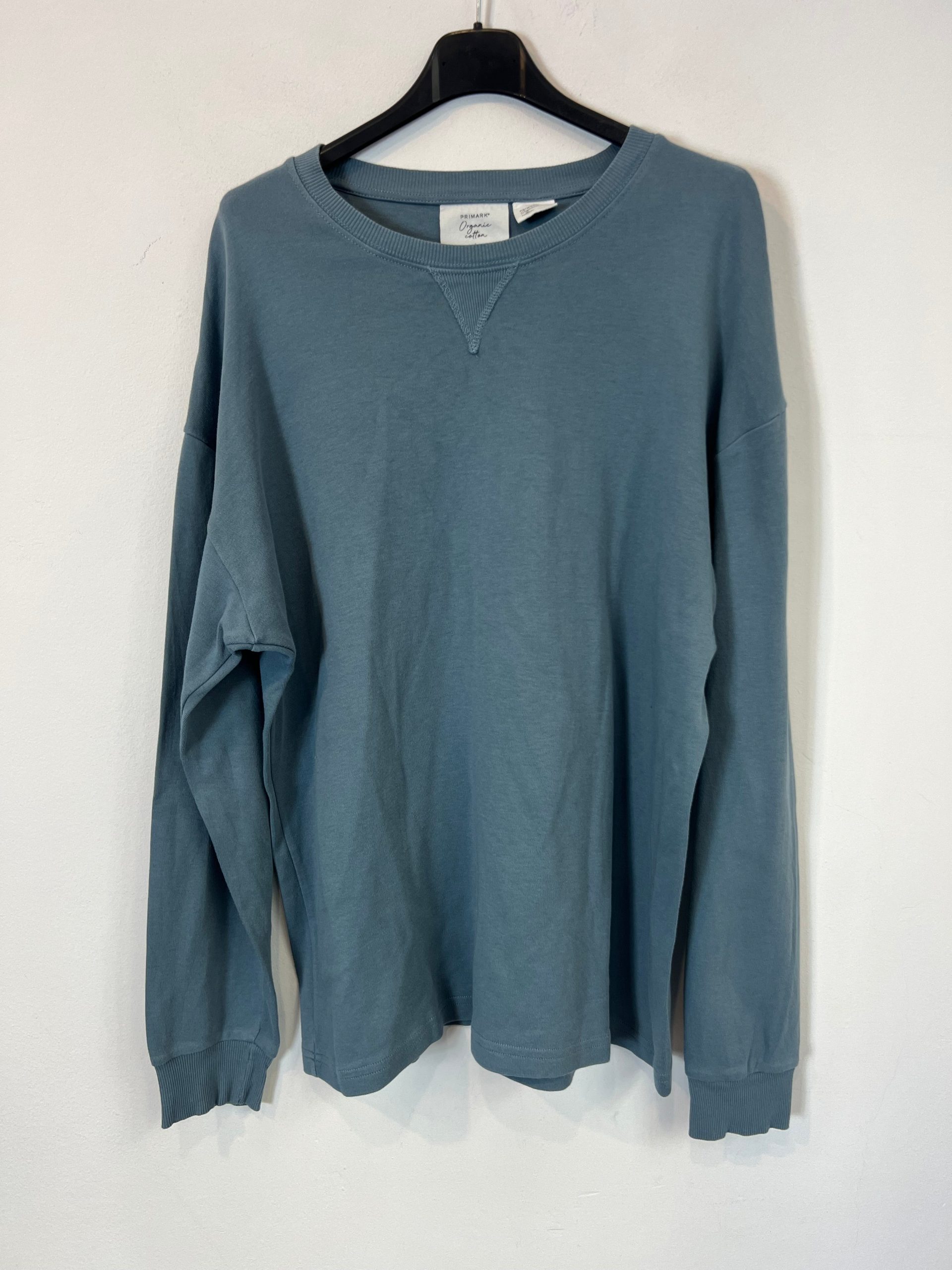 PRIMARK. Sudadera azul fina. T L