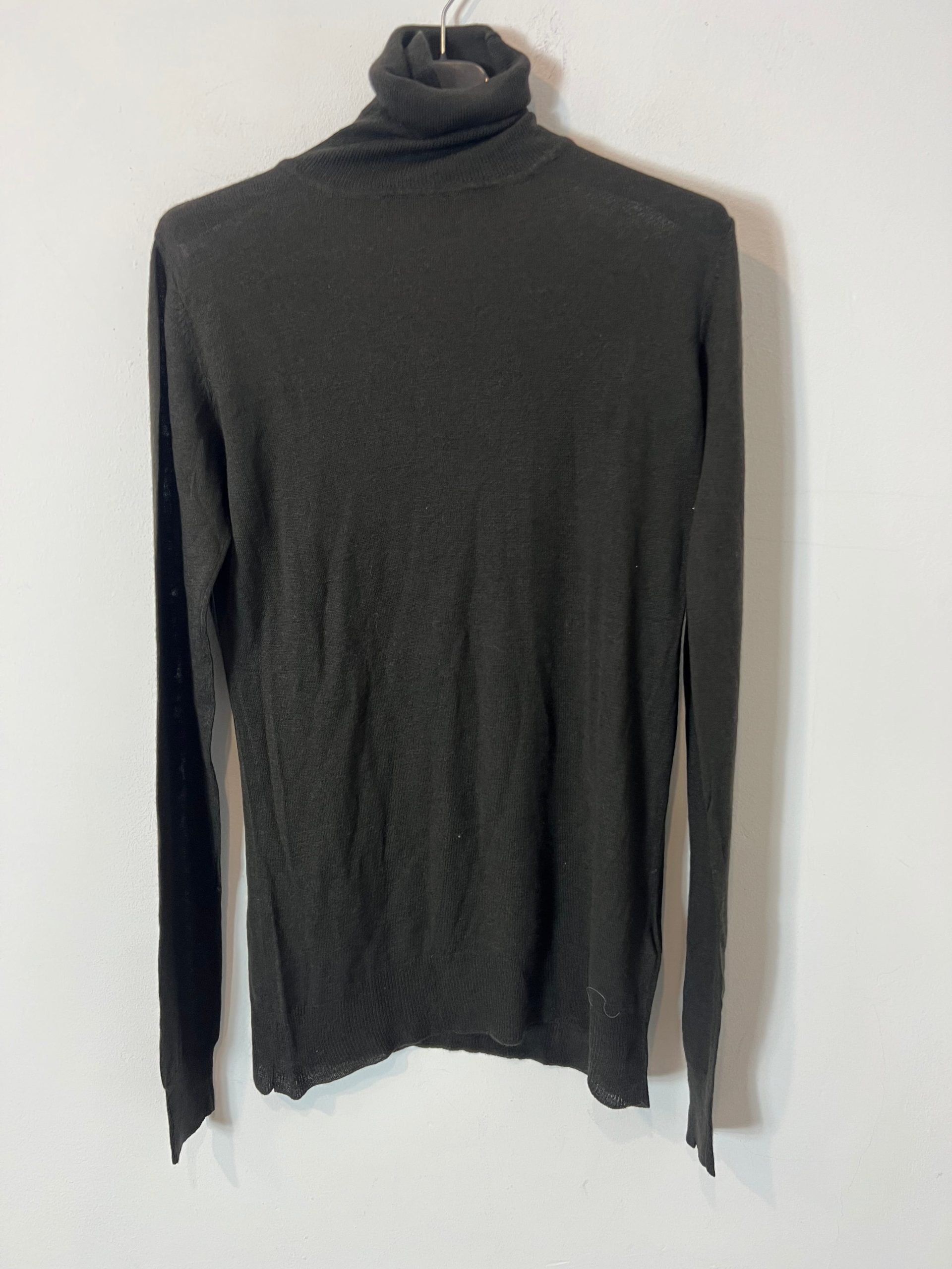 UTERQÜE. Jersey marrón cuello alto T.s