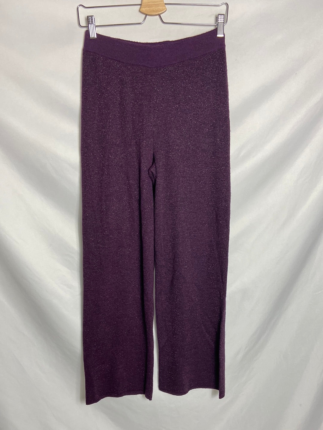 NICE THINGS. Pantalón punto culotte morado T.S