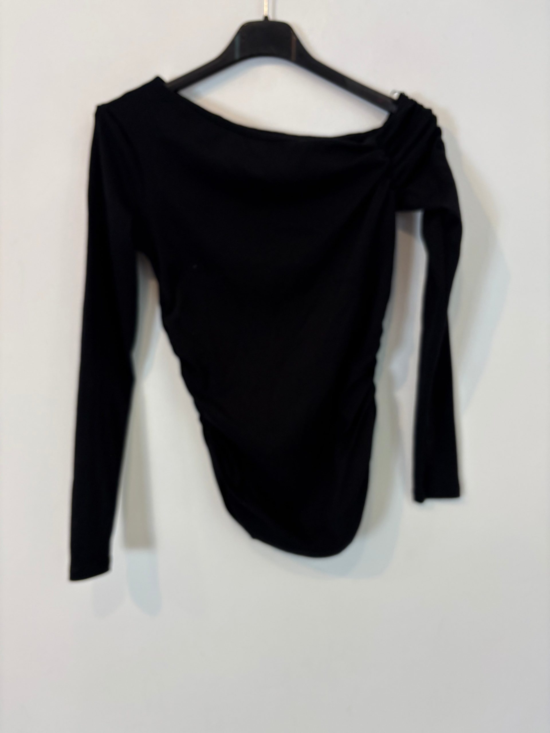 ZARA. Top negro algodón. T S