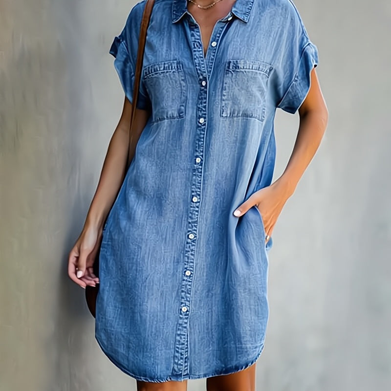 Daphné – Vestido de denim elegante