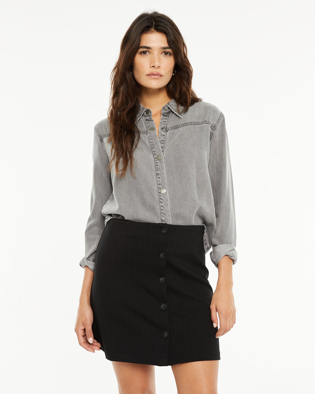 Camisa tencel Bolsillos