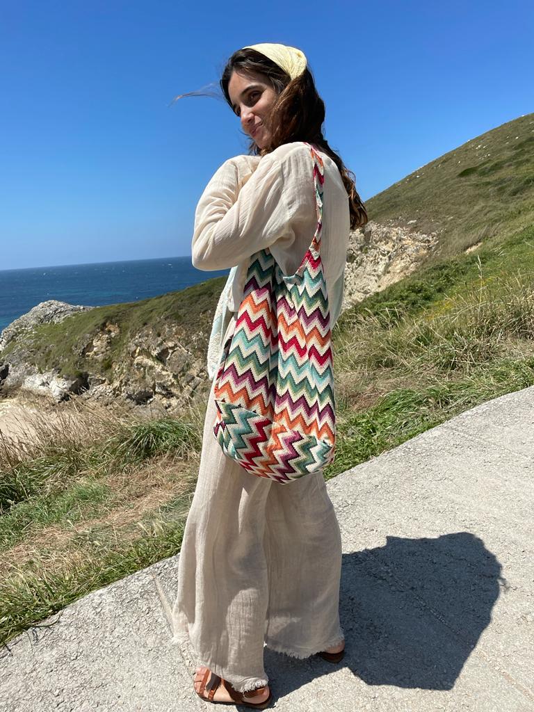 WHITE. Bolso colorines