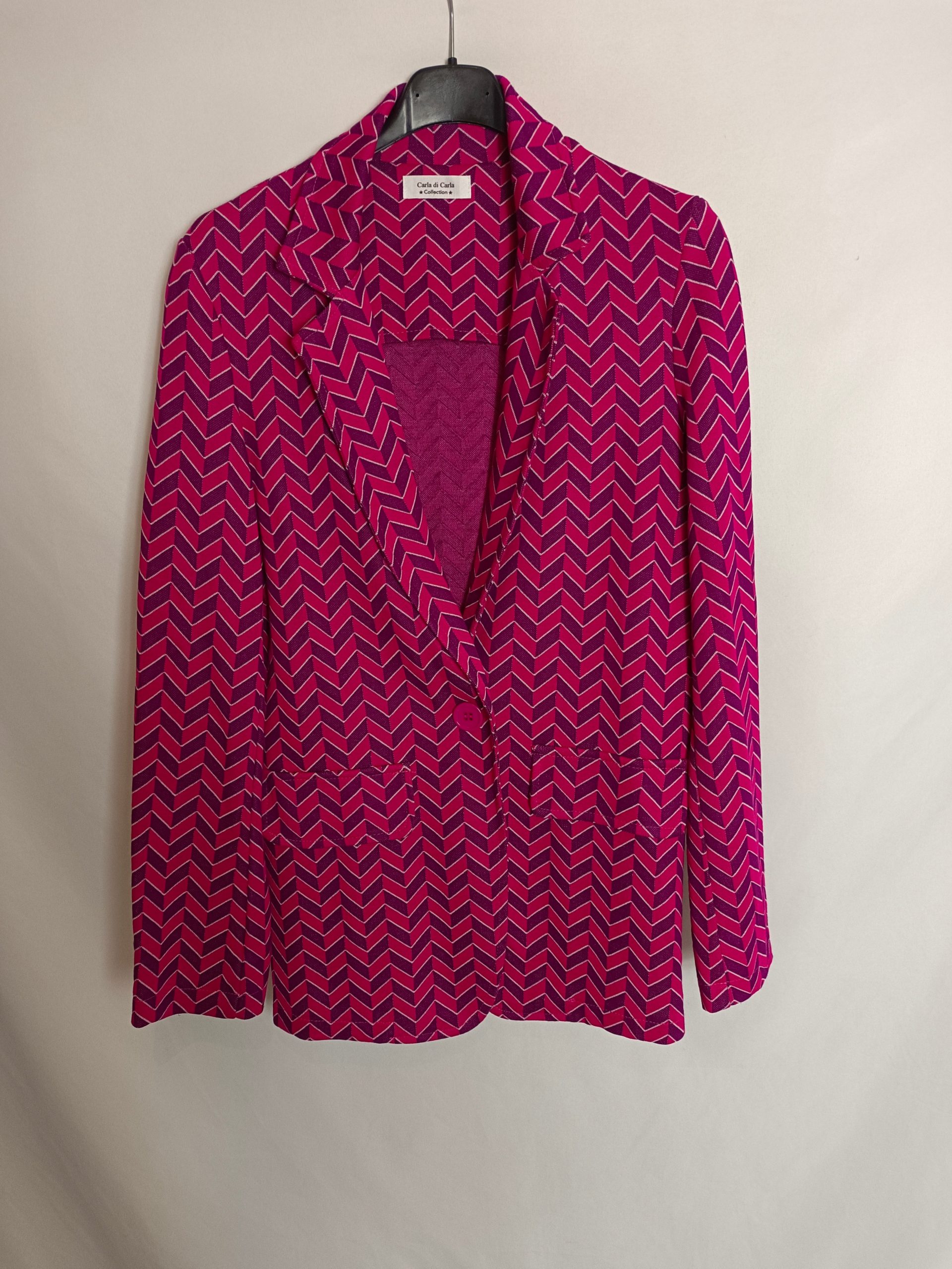 CARLA DI CARLA. Blazer rayas rosa y morada Tu(S)