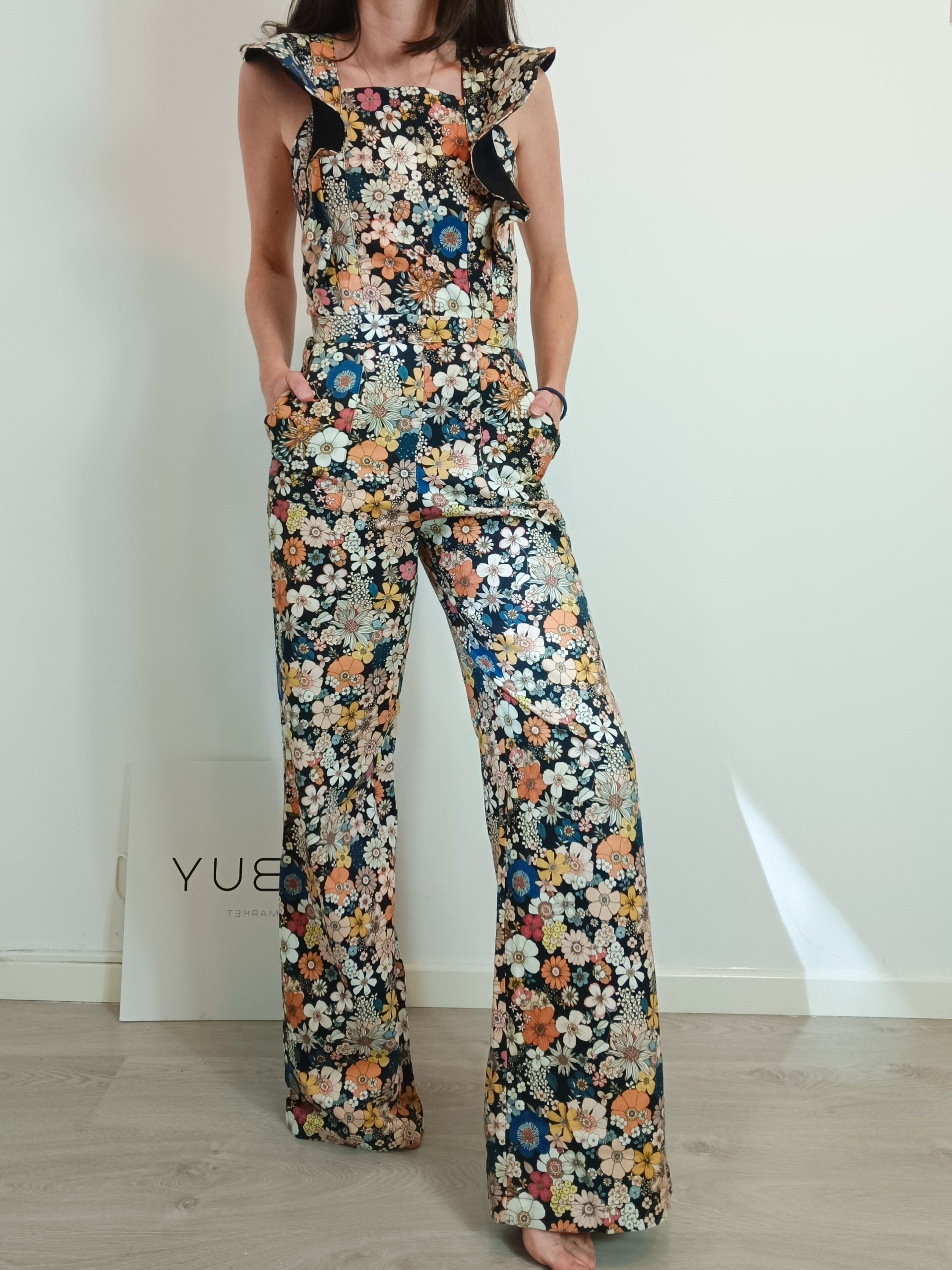 IQ COLLECTION. Mono largo flores T.xs