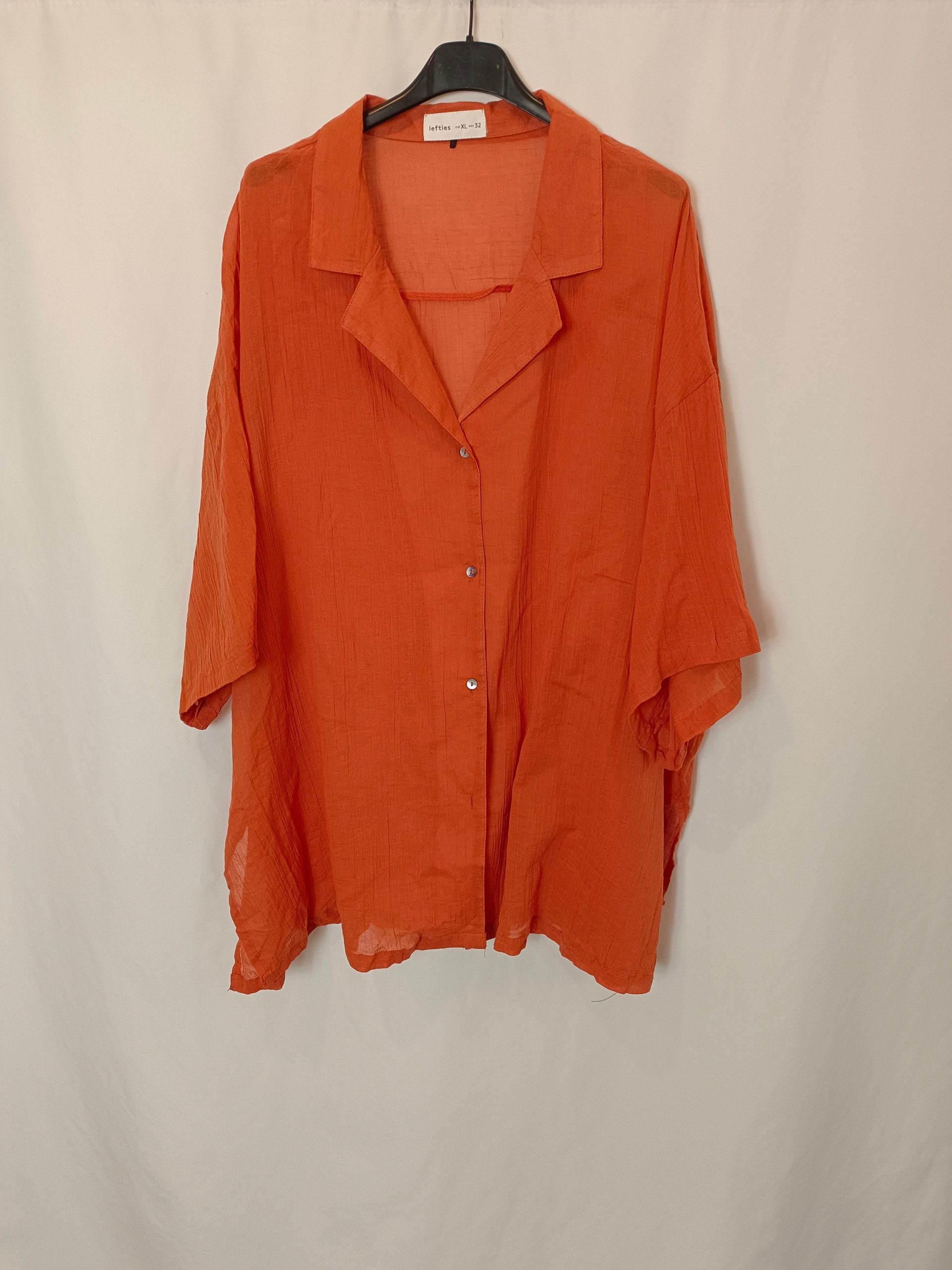 LEFTIES. Blusa naranja fluida T.xl