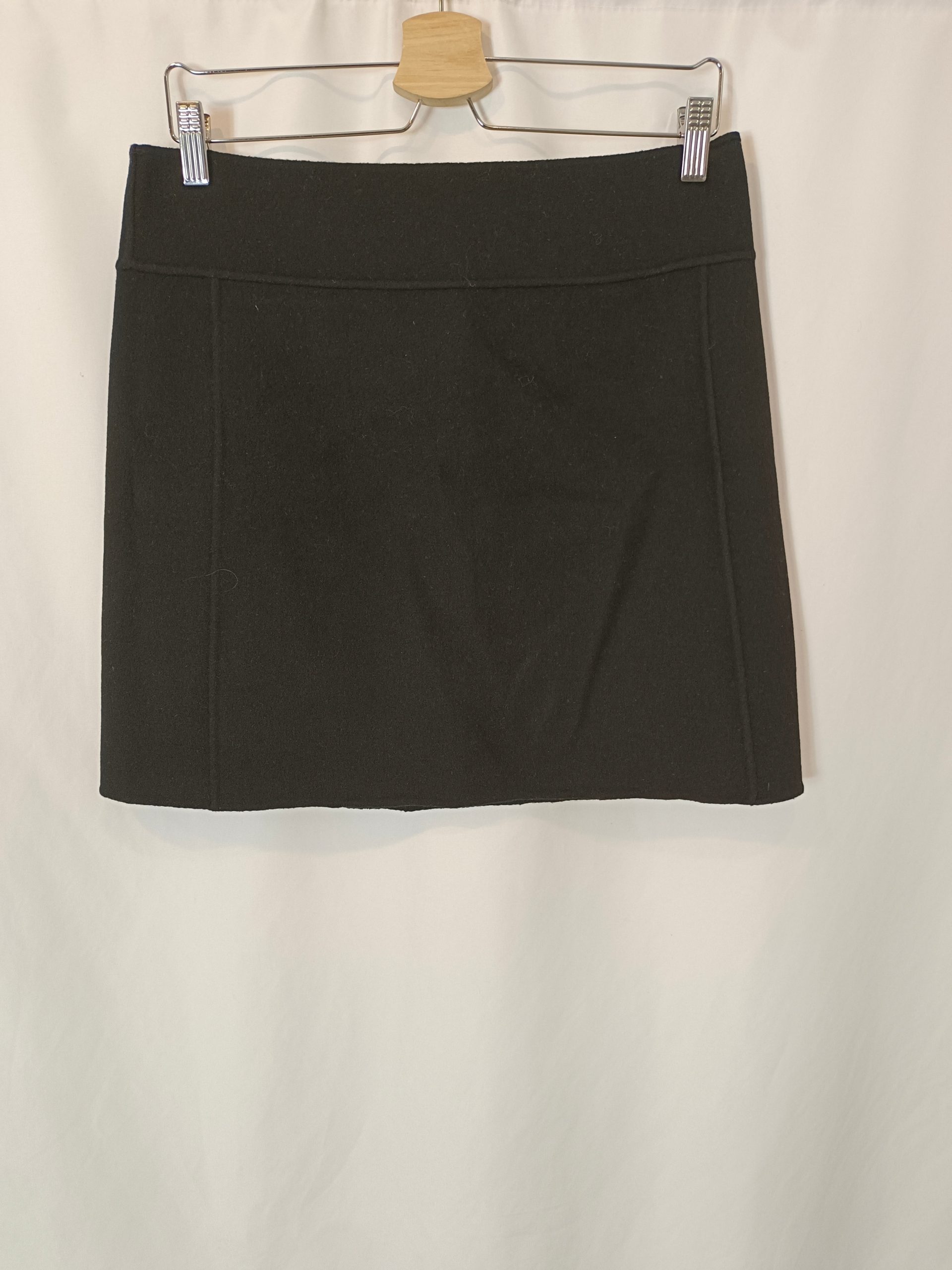 MAXMARA. Falda lana negro TU(38)