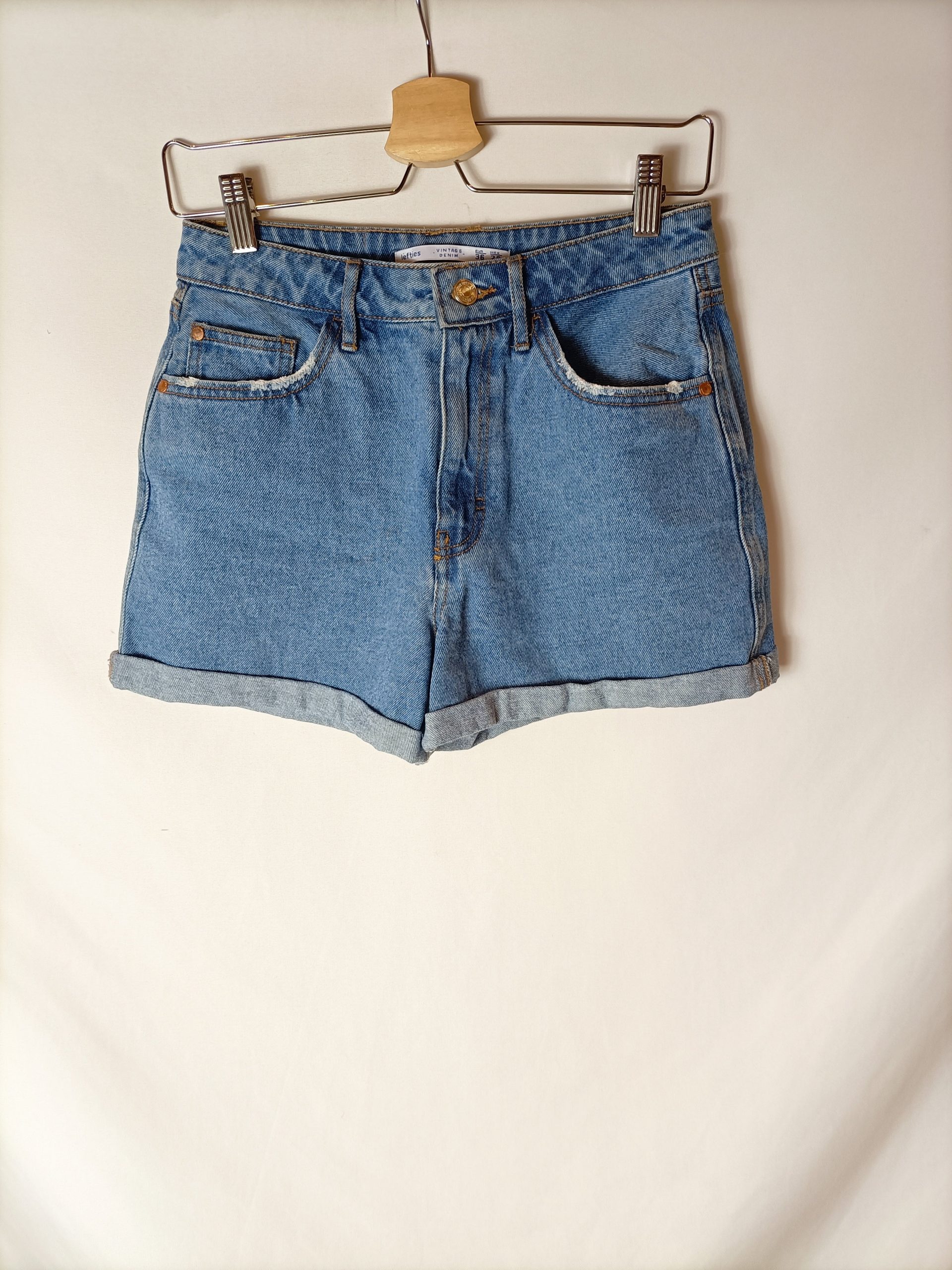 LEFTIES. Pantalón corto denim T.36