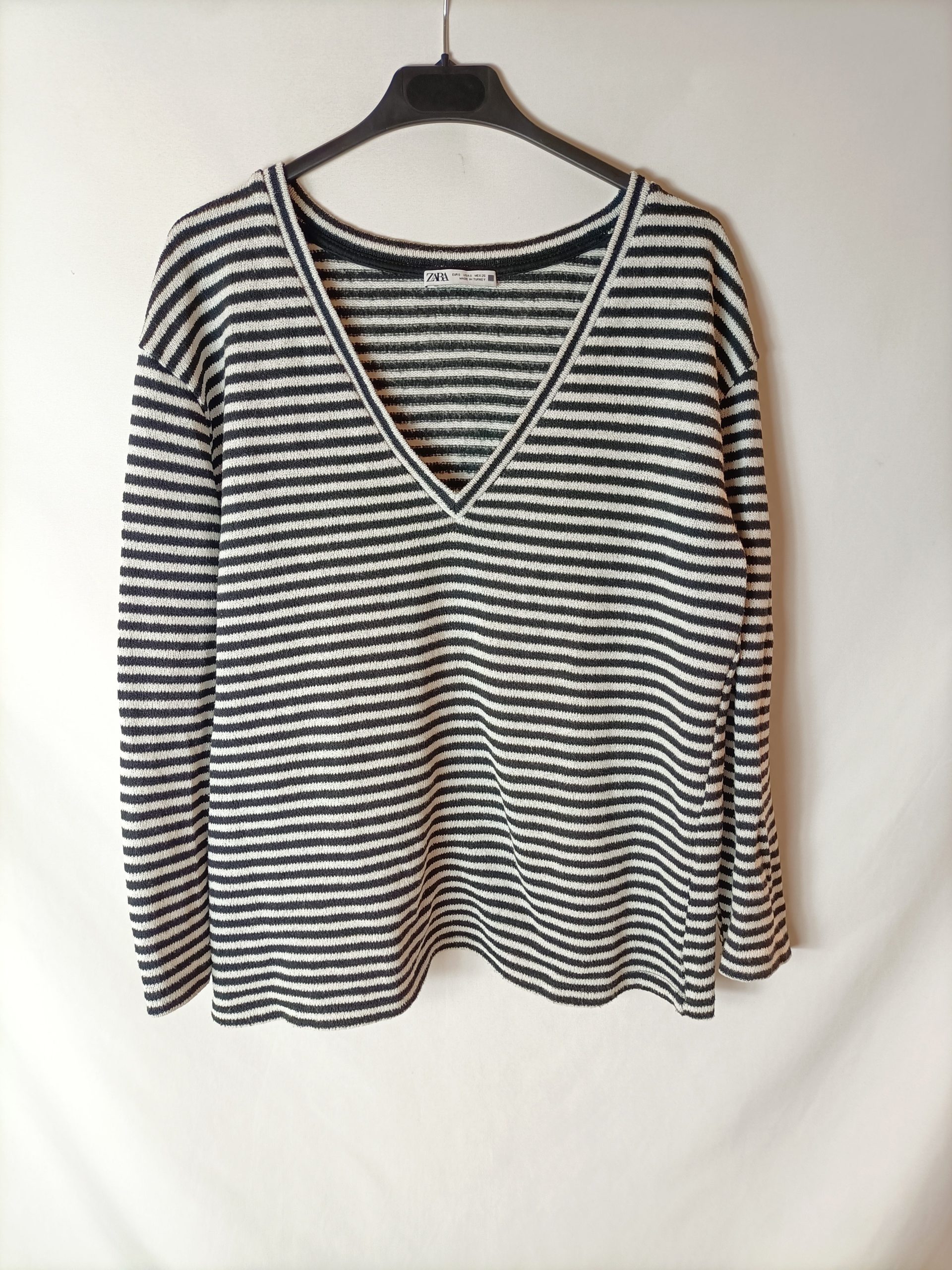 ZARA. Jersey punto rayas T.s