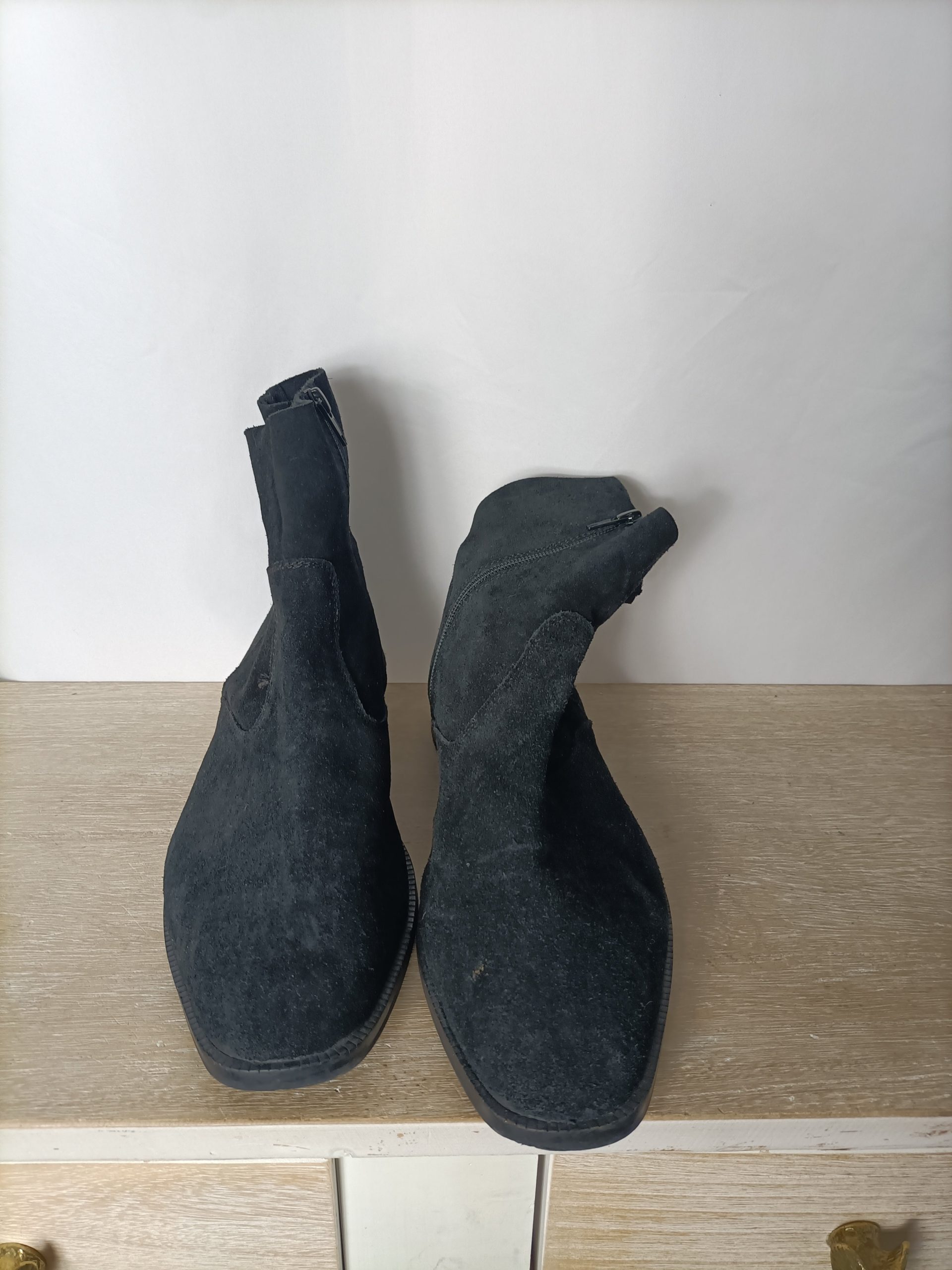 ASOS. Botines negros piel T.9(40)