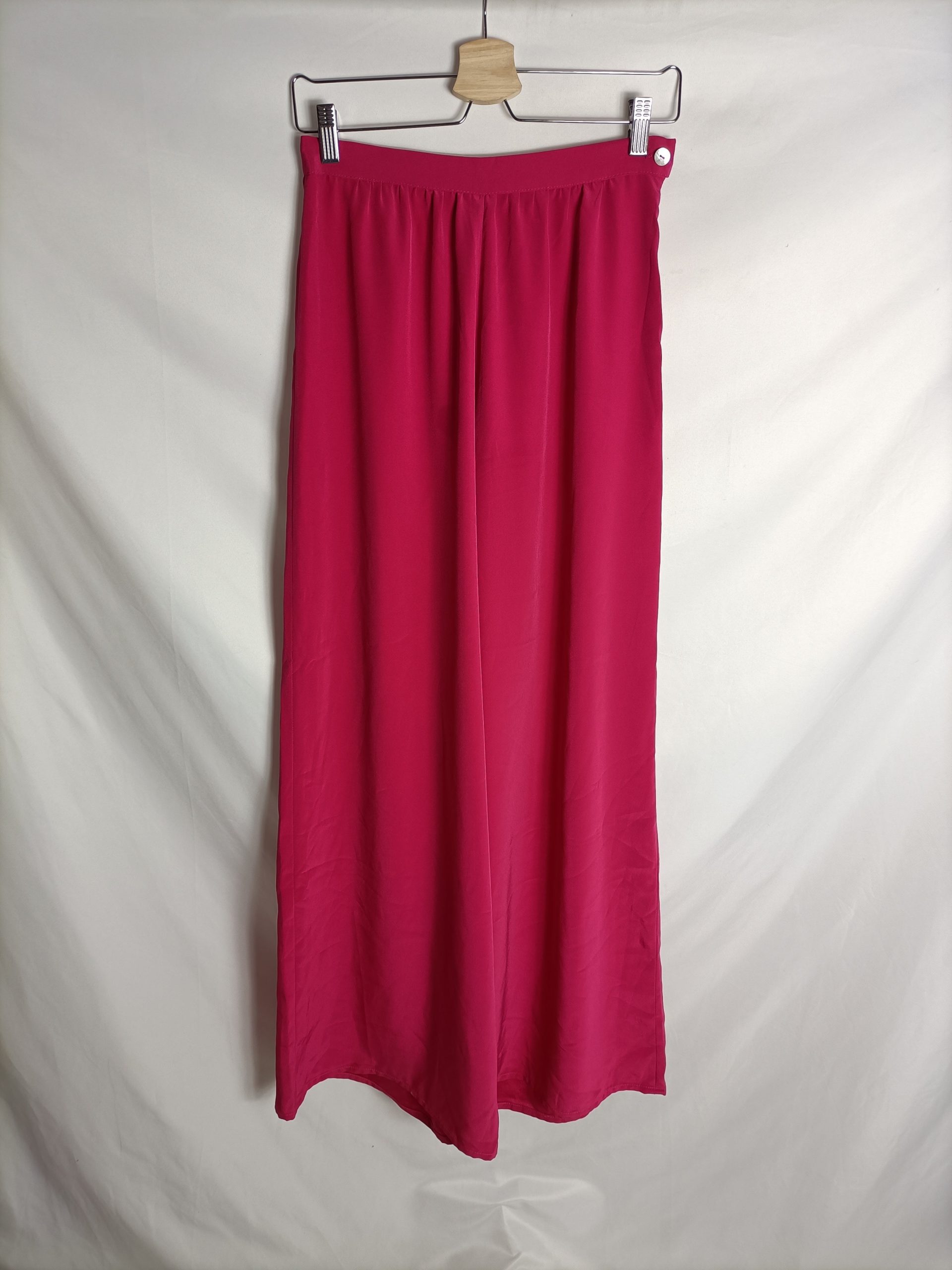 DAVID CHRISTIAN. Pantalon palazzo fucsia t. 38