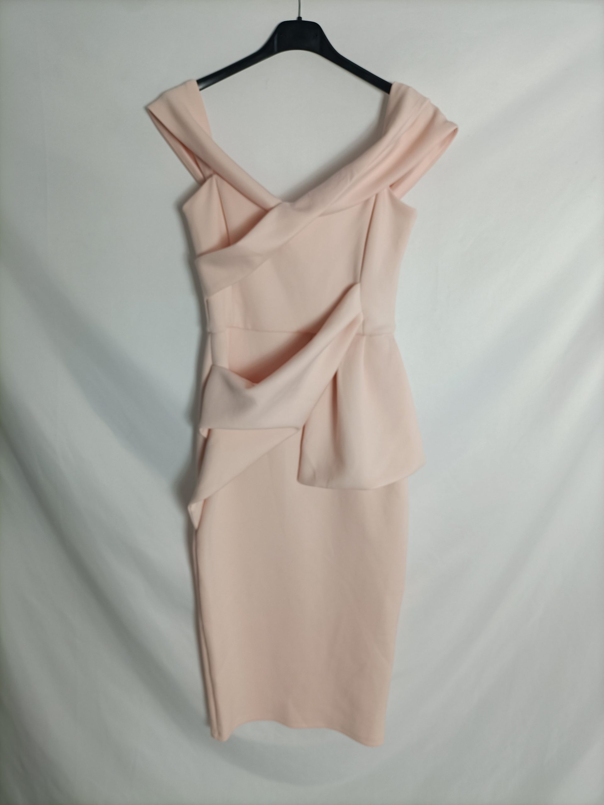 ASOS. Vestido rosa midi T.36