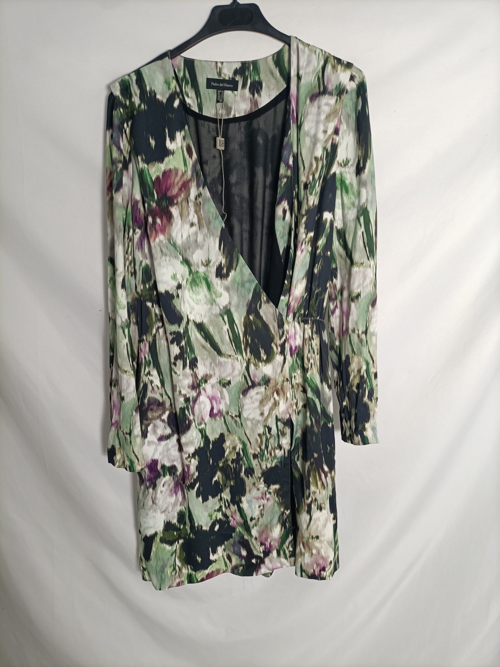 PEDRO DEL HIERRO. Vestido estampado flores t. 42