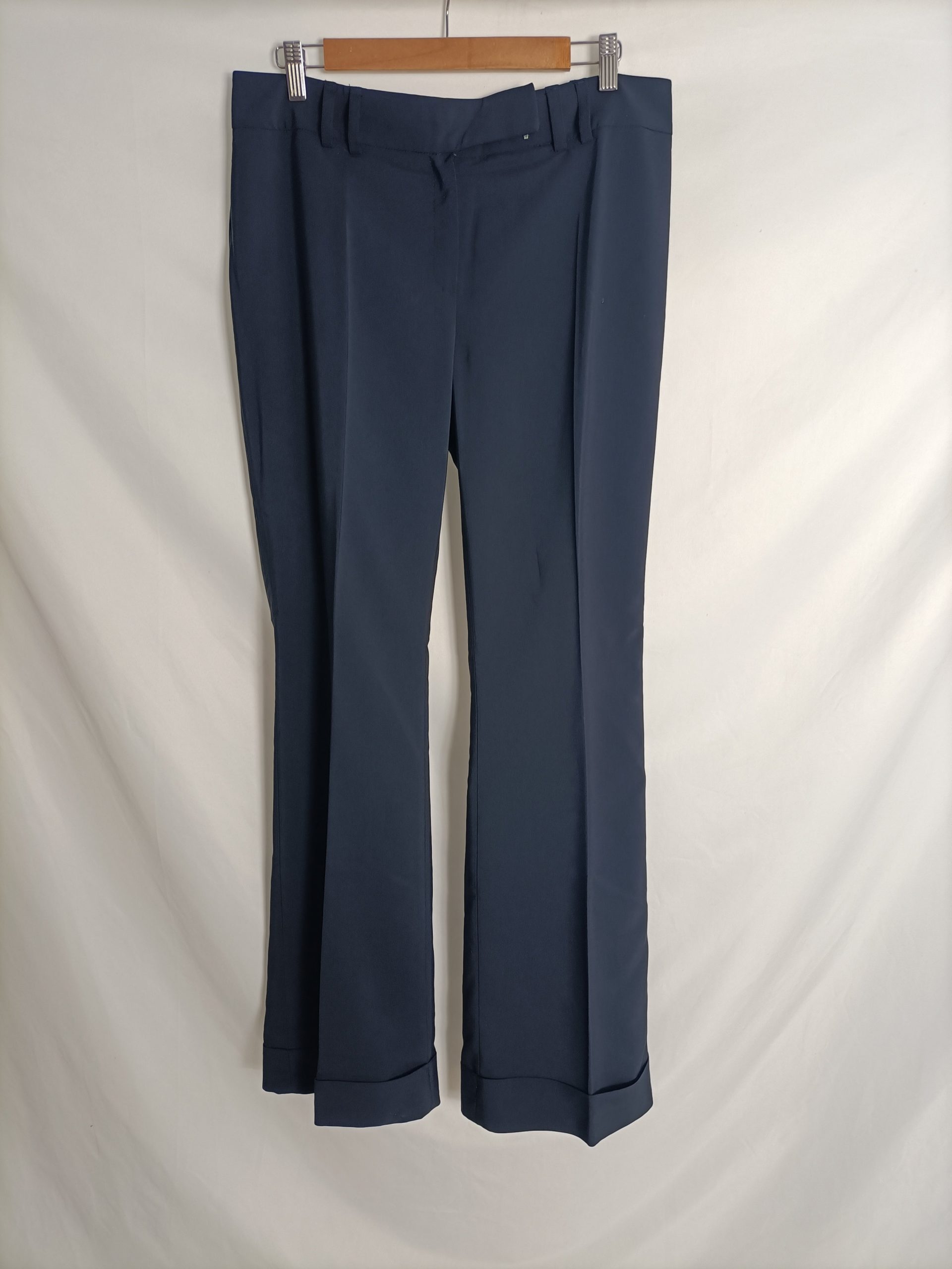TINTORETTO. Pantalones de pinza rectos azul marino t. 42