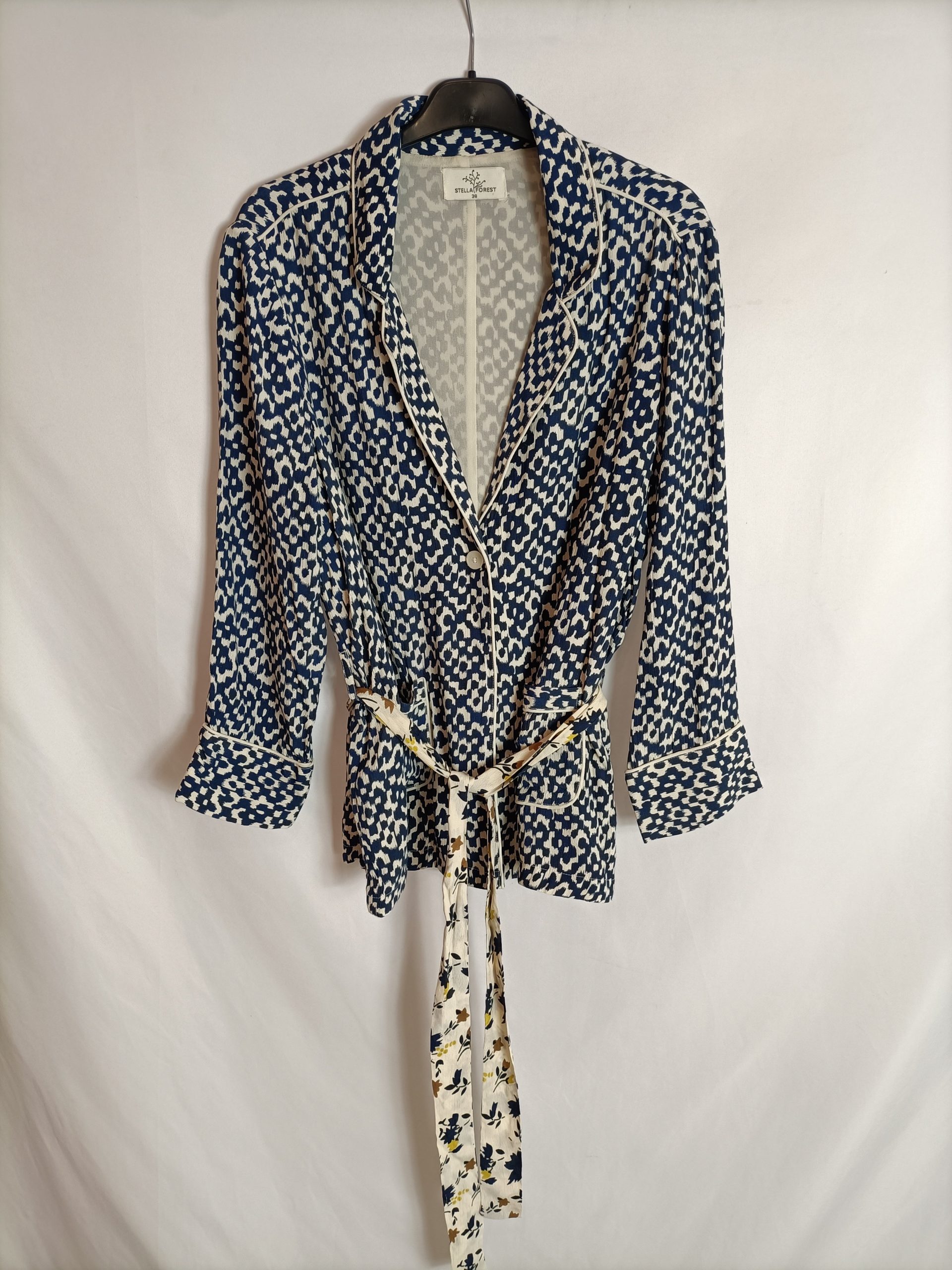 STELLA FOREST. blazer fluida estampado T.38