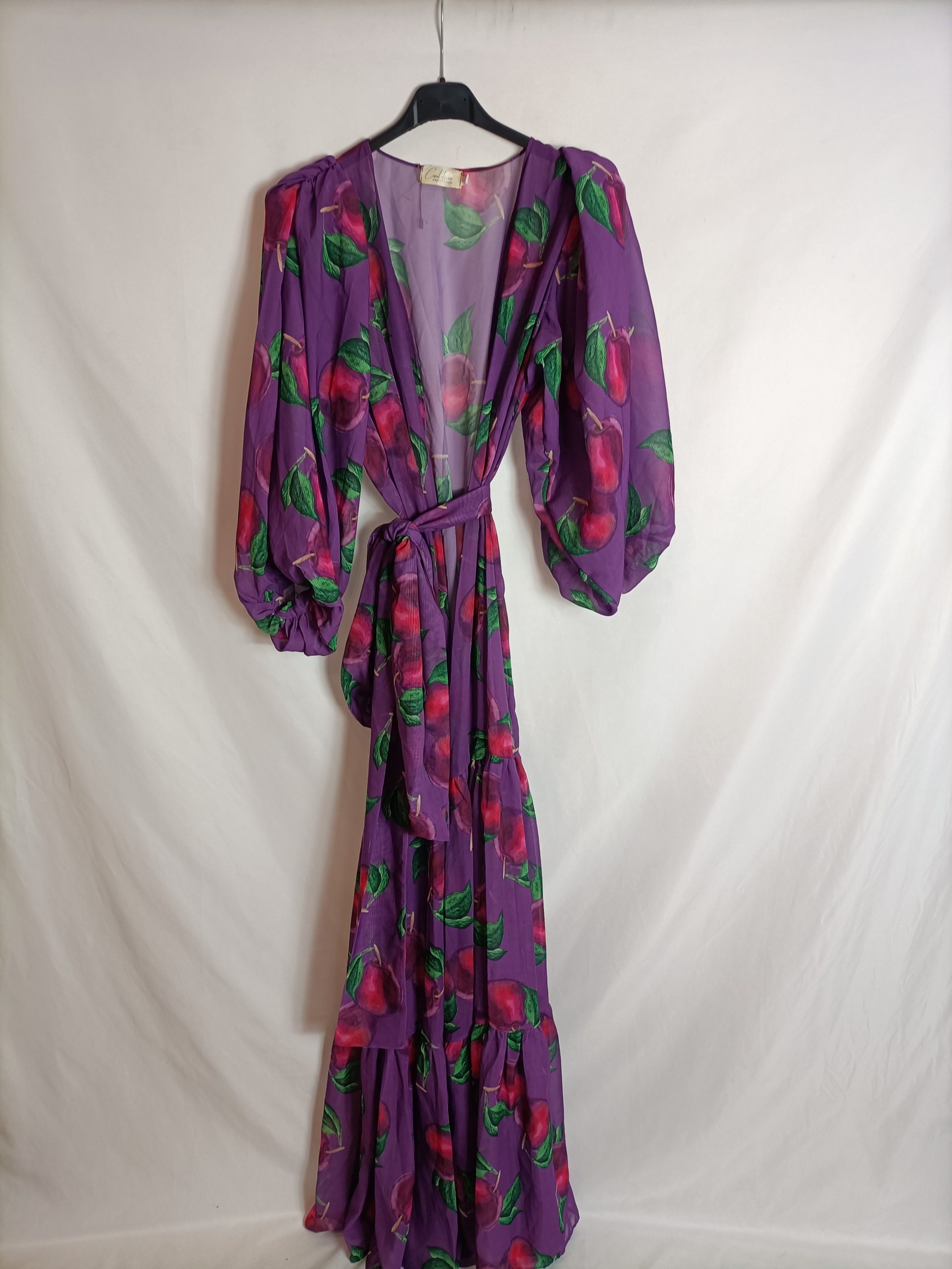 CAROL KUCHER. Vestido/kimono flores modaro T.1(s)