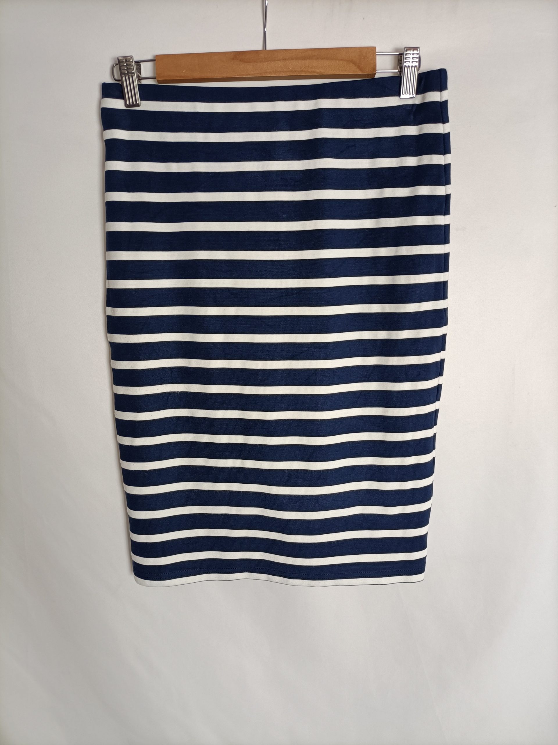 AMICHI. Falda azul rayas T.l