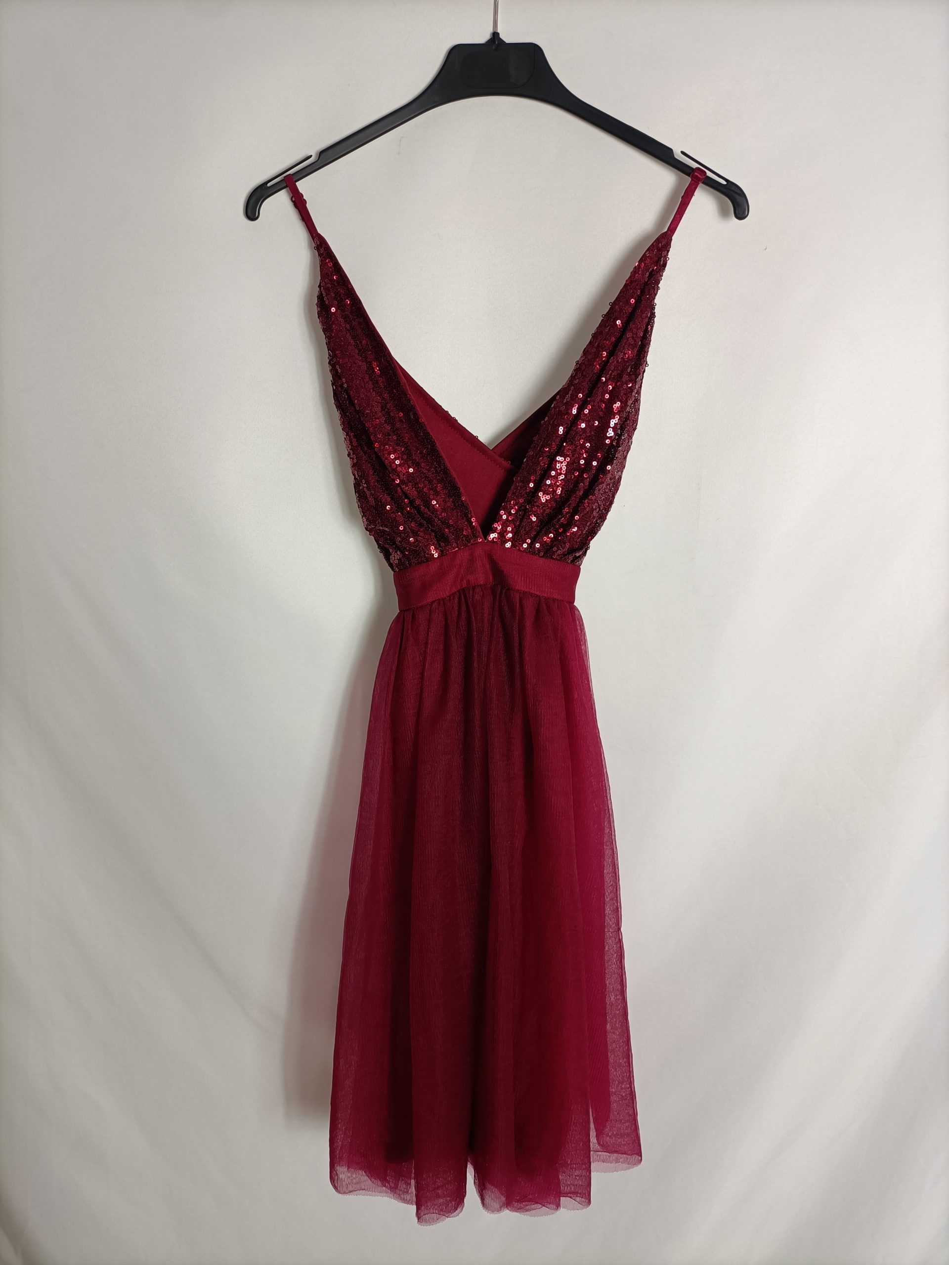 SHEIN. Vestido tull lentejuelas T.s