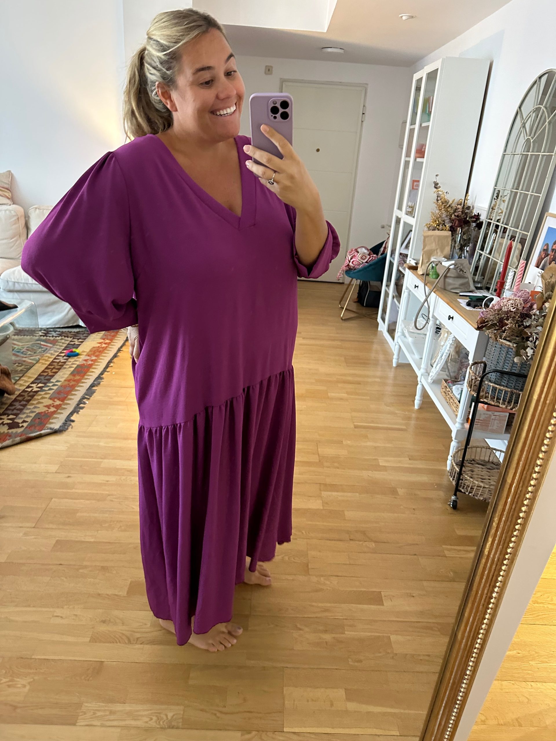 OTRAS. Vestido volantes buganvilla Tu(3xl)