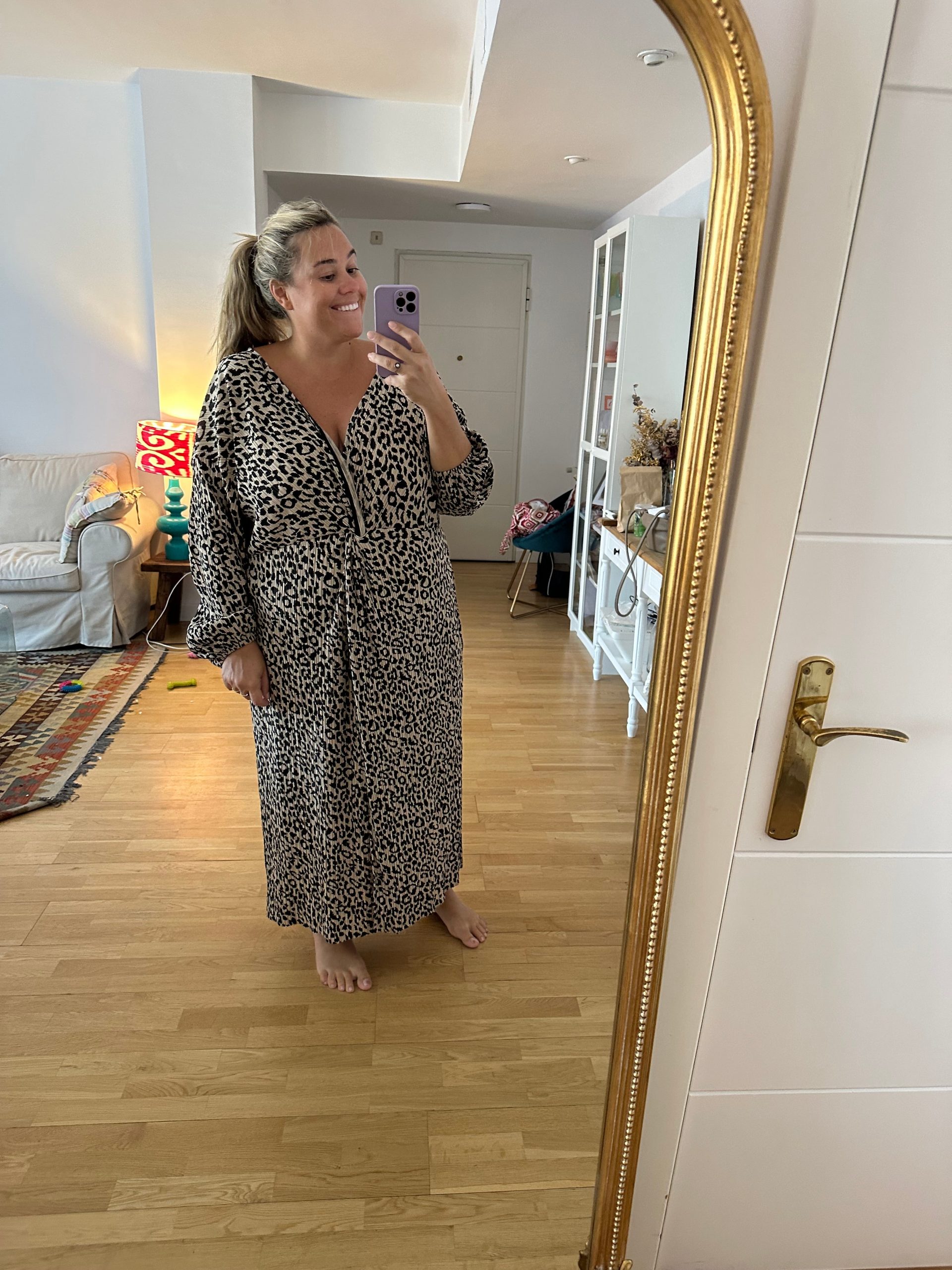 ASOS. Vestido animal print T.52